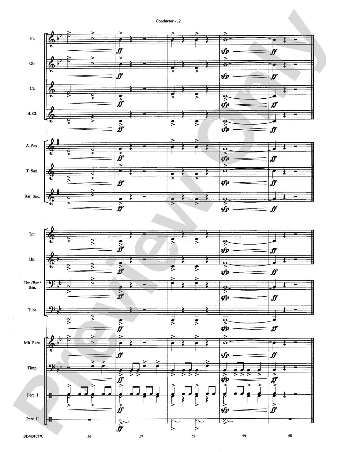 Entry of the Noblemen: Concert Band Conductor Score & Parts