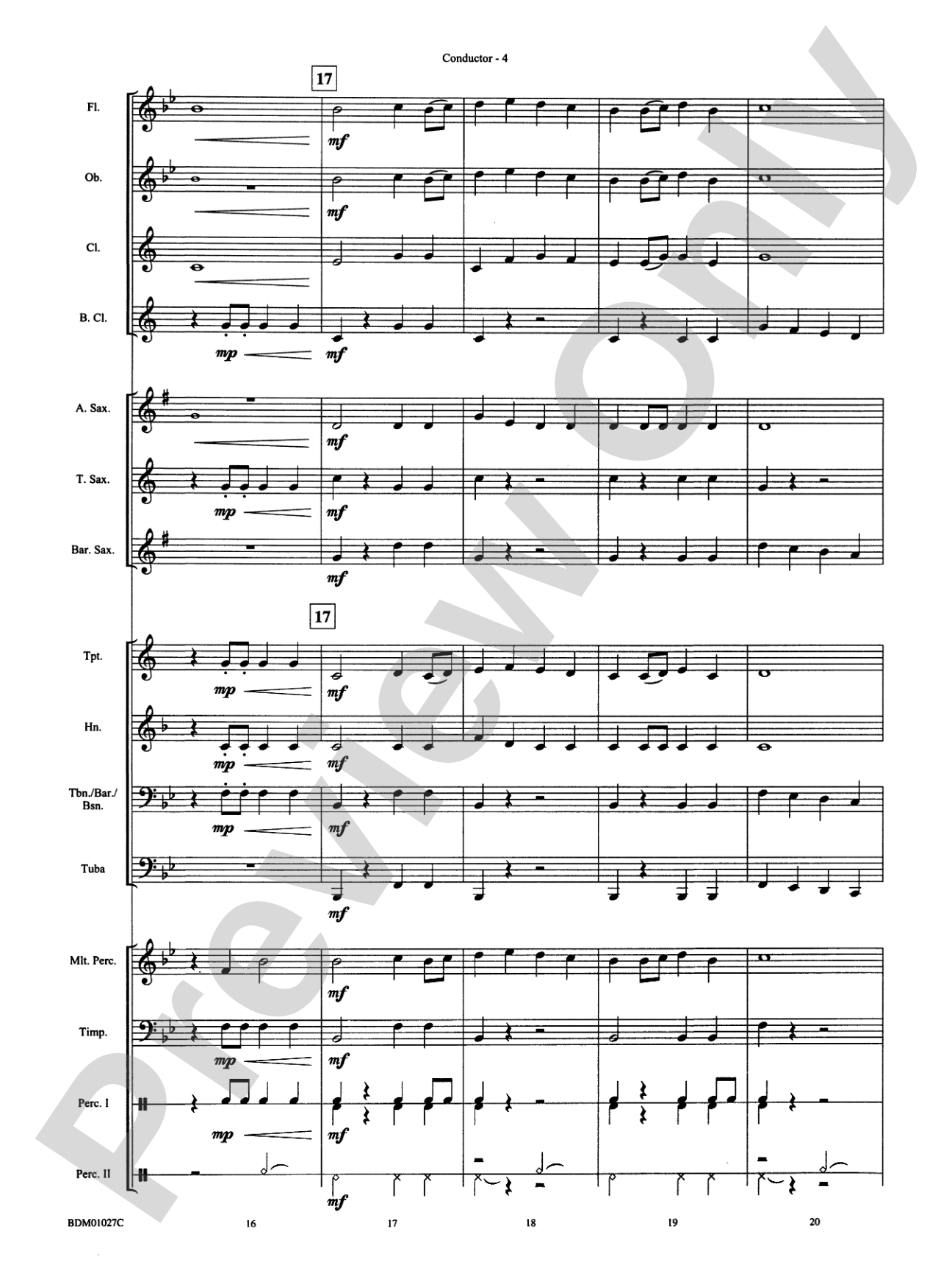 Entry of the Noblemen: Concert Band Conductor Score & Parts