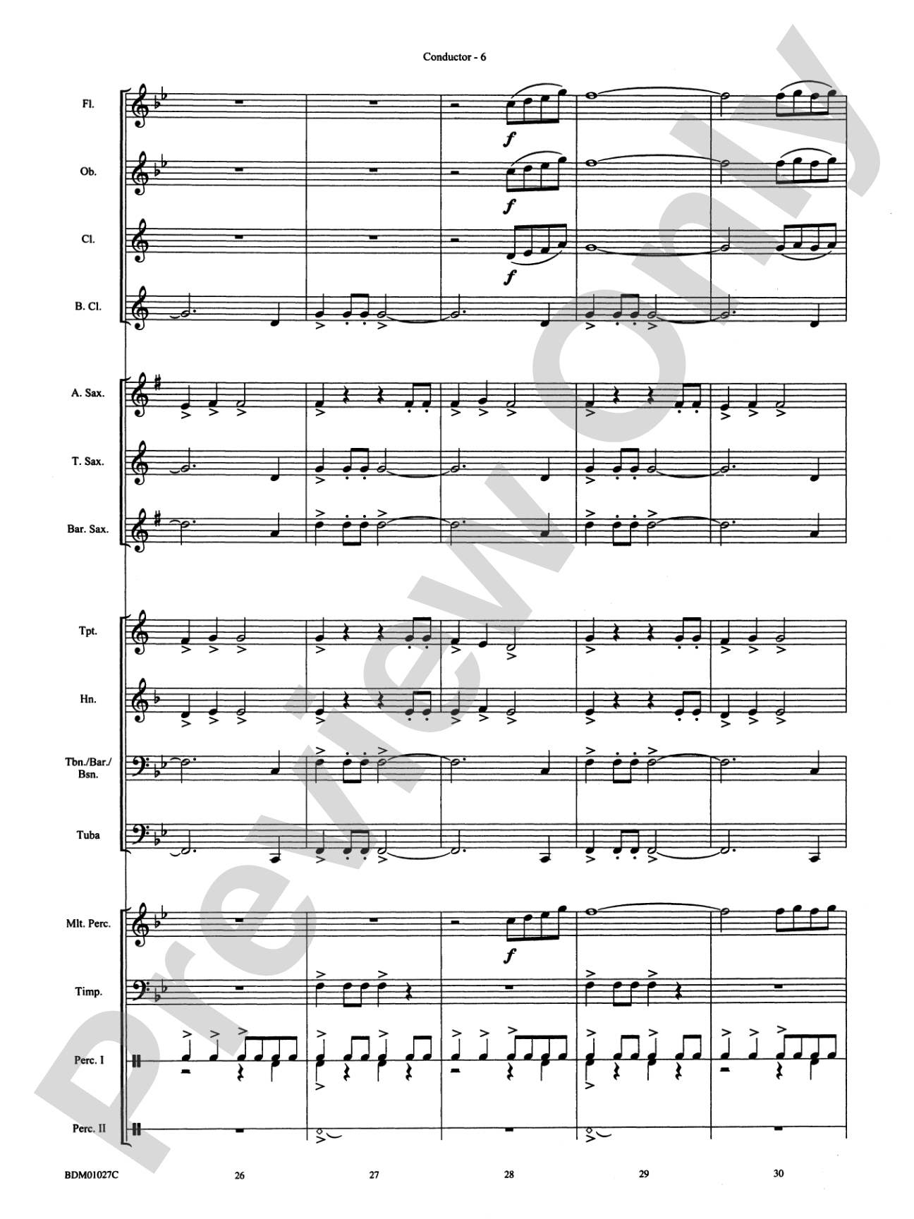 Entry of the Noblemen: Concert Band Conductor Score & Parts