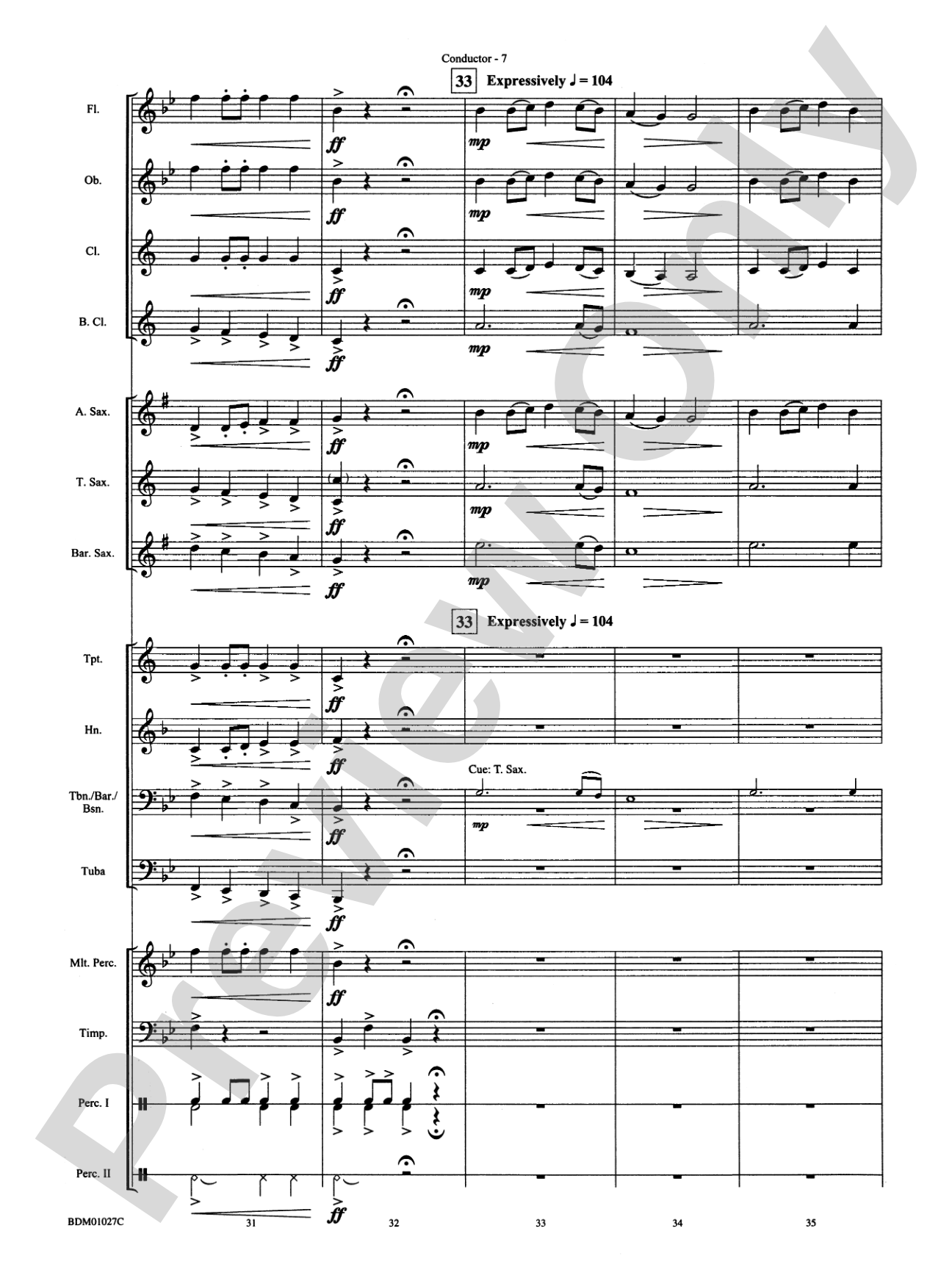 Entry of the Noblemen: Concert Band Conductor Score & Parts
