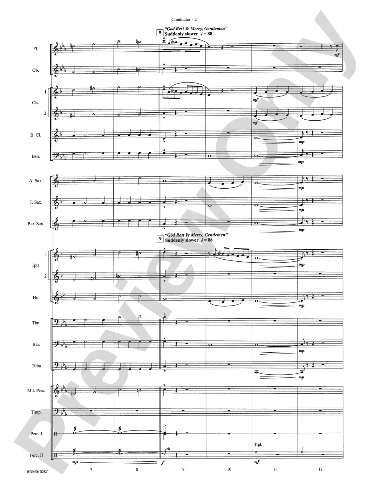 Christmas Around the World: Concert Band Conductor Score & Parts