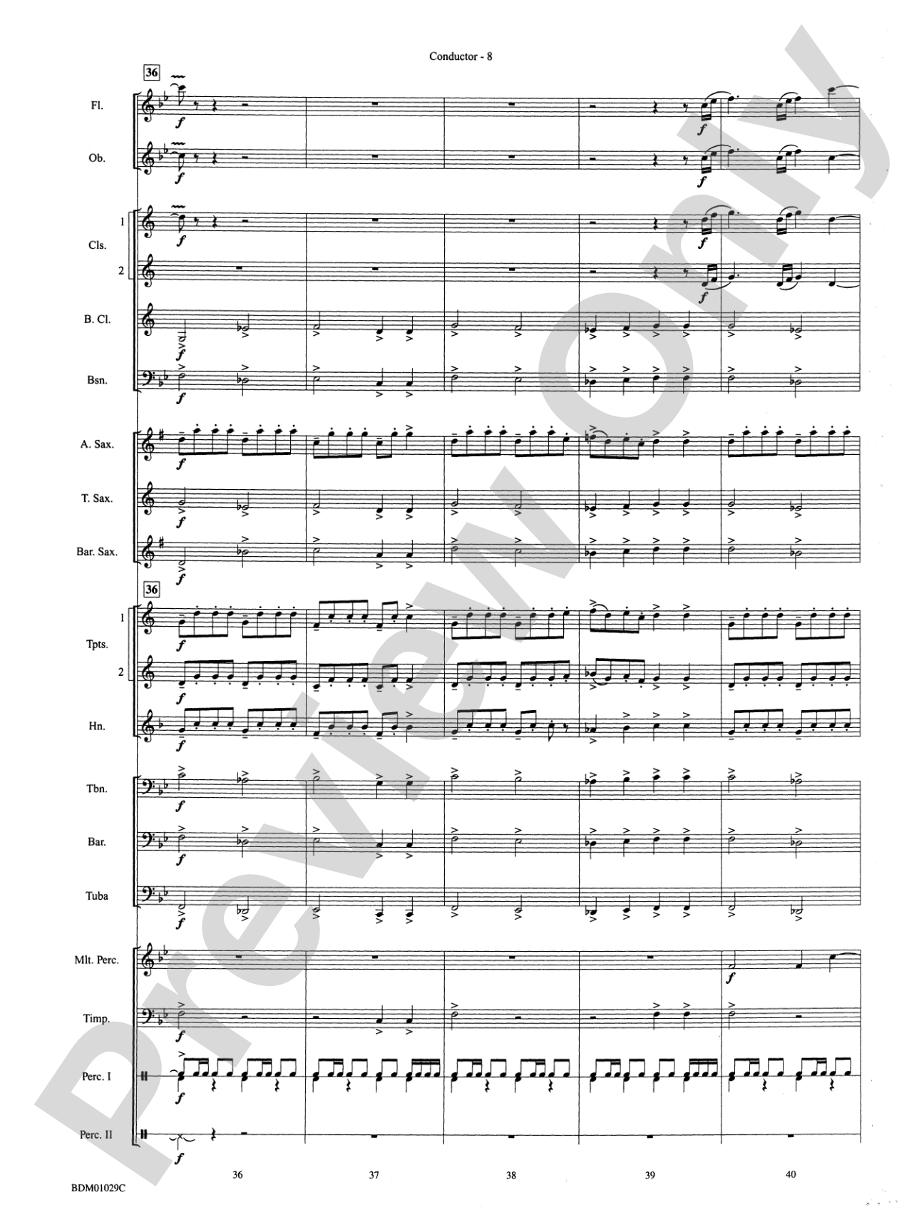 Medieval Legend (A Fantasy for Band): Concert Band Conductor Score & Parts