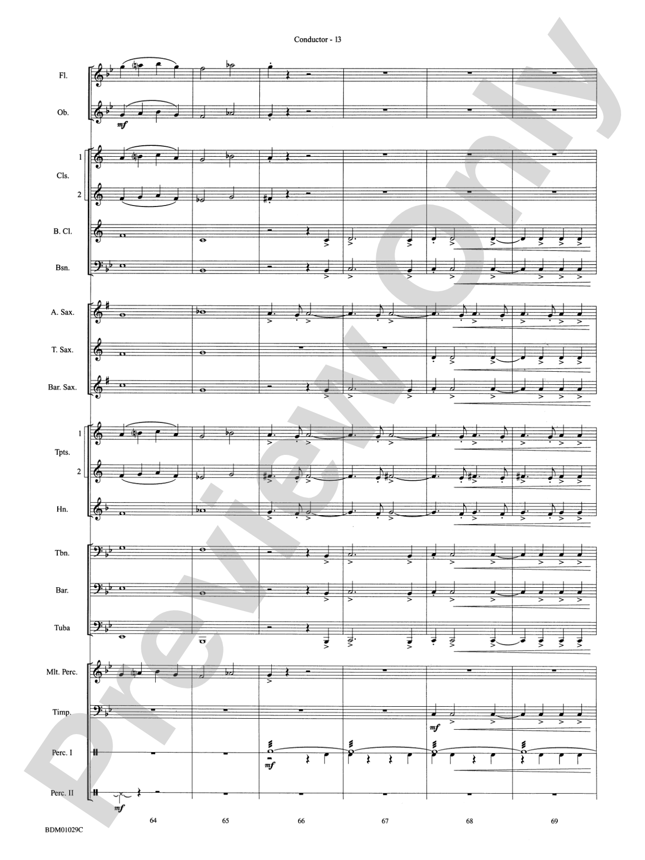 Medieval Legend (A Fantasy for Band): Concert Band Conductor Score & Parts