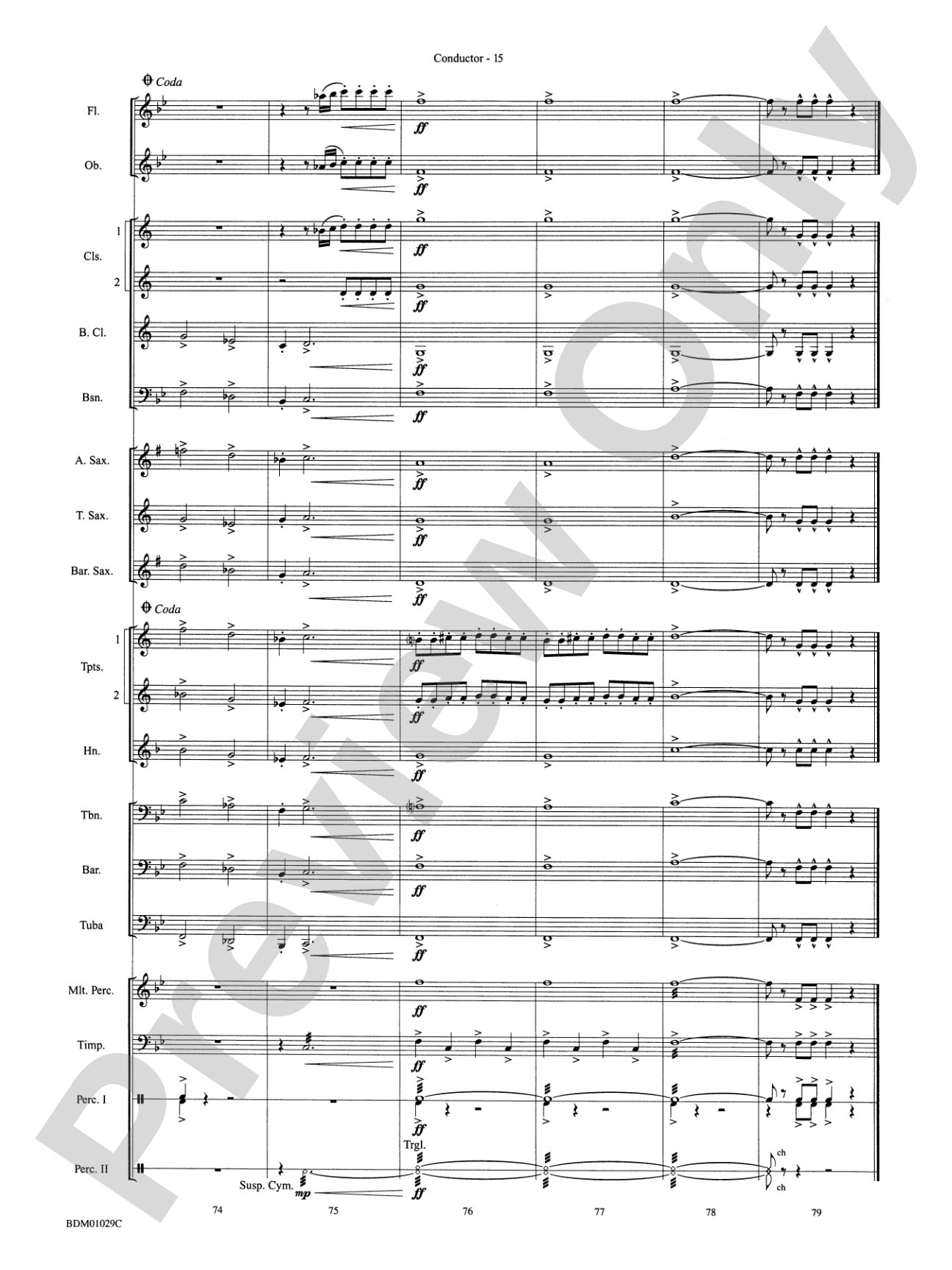 Medieval Legend (A Fantasy for Band): Concert Band Conductor Score & Parts