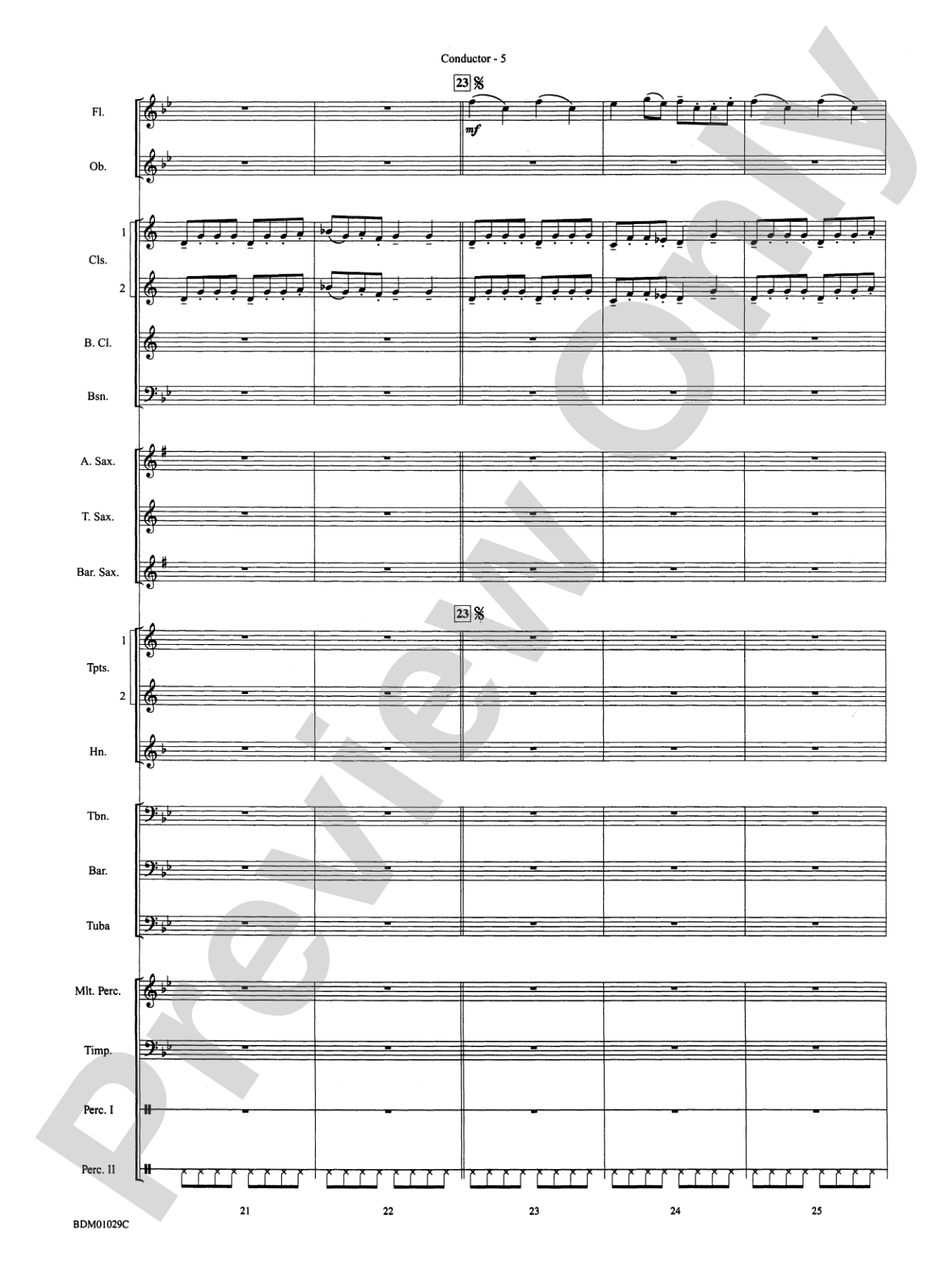 Medieval Legend (A Fantasy for Band): Concert Band Conductor Score & Parts