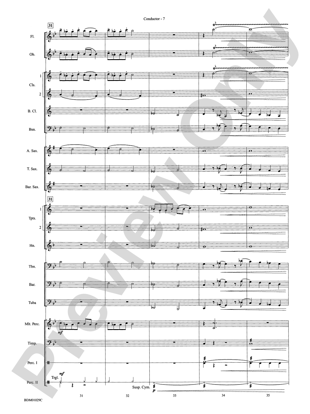 Medieval Legend (A Fantasy for Band): Concert Band Conductor Score & Parts