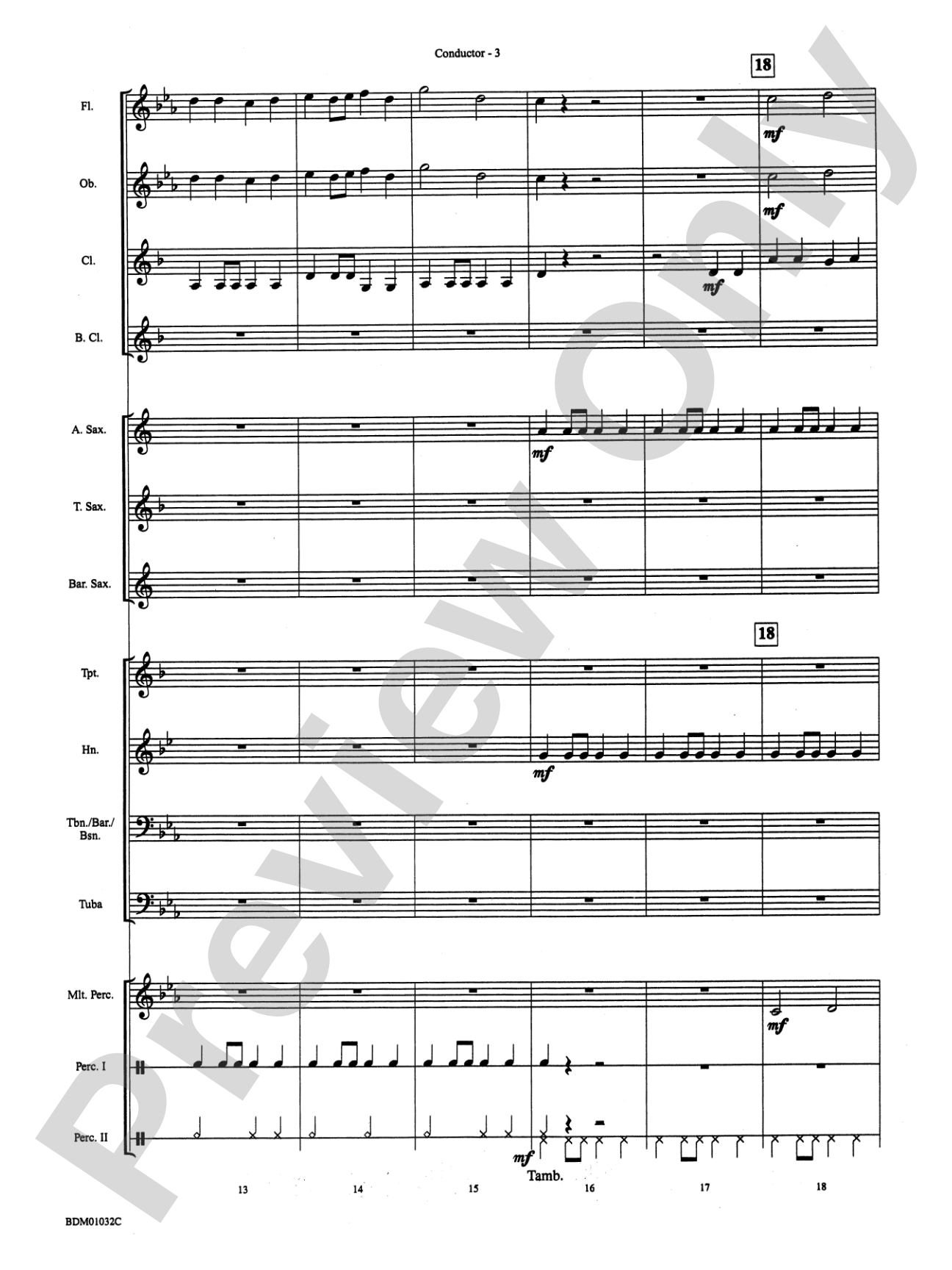 Patapan: Concert Band Conductor Score & Parts