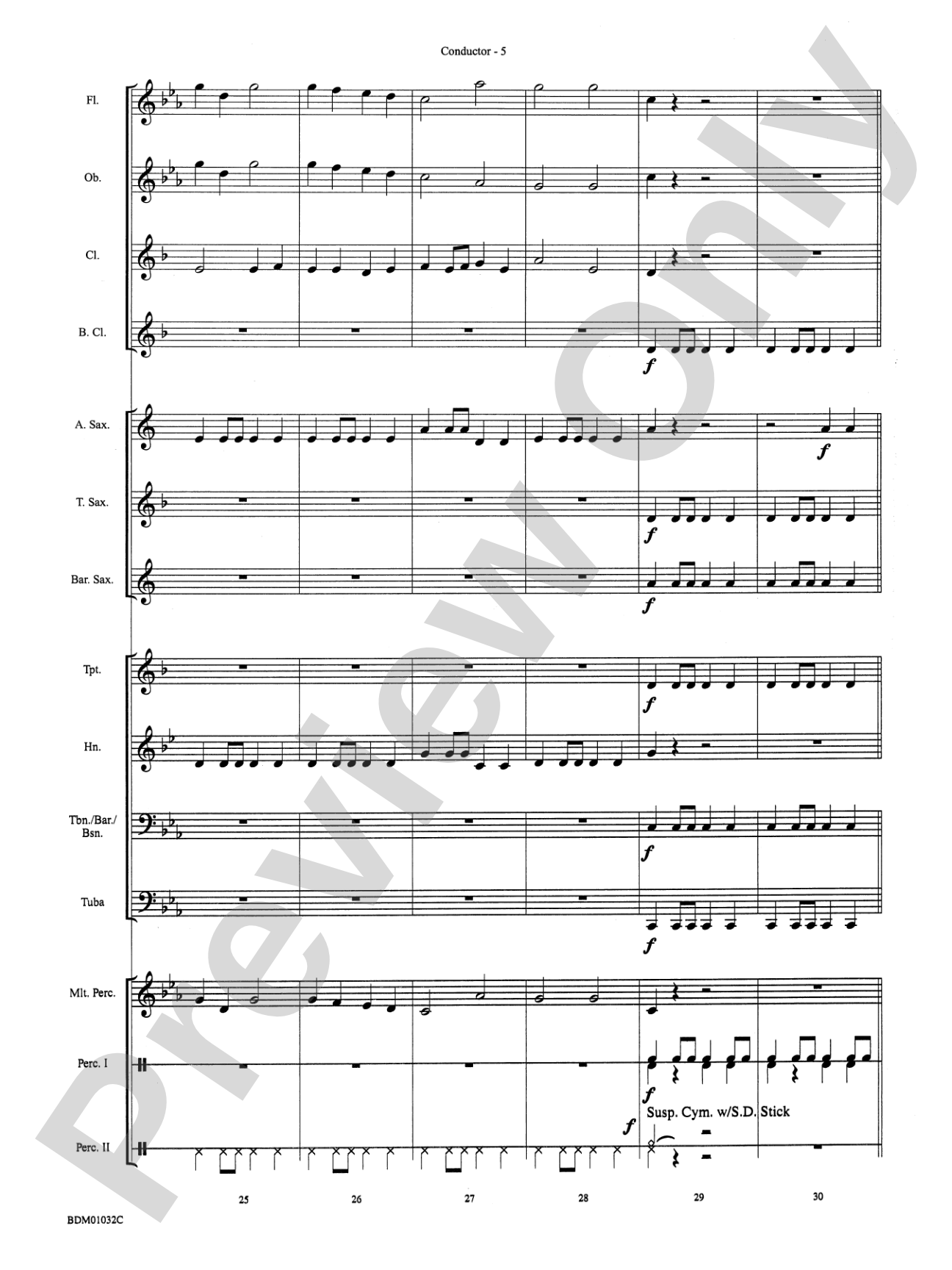Patapan: Concert Band Conductor Score & Parts