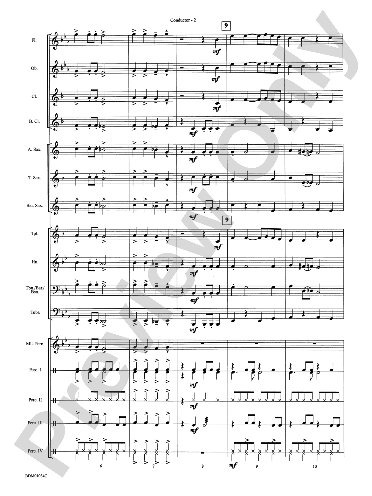 Christmas Bossa Nova: Concert Band Conductor Score & Parts