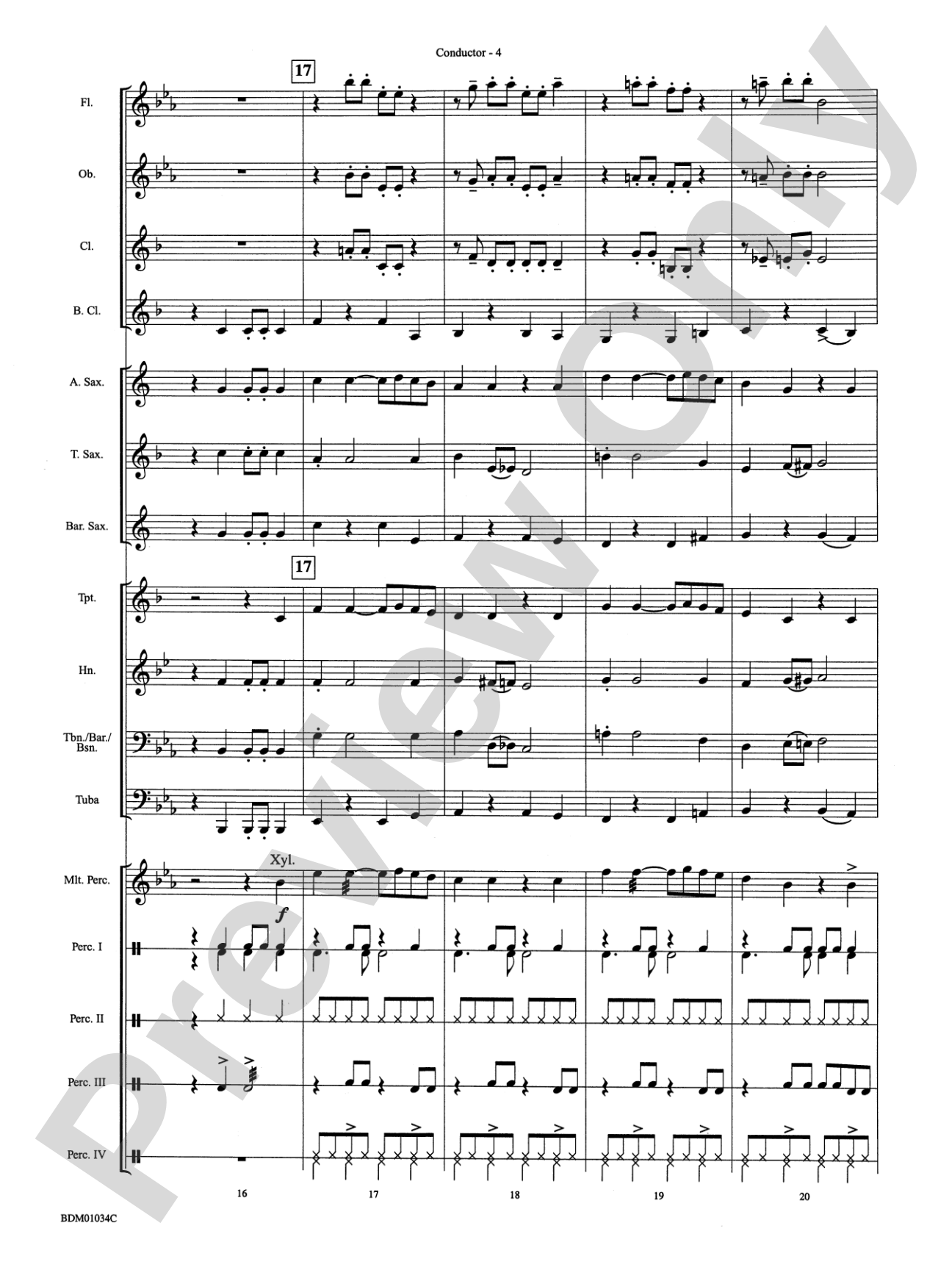 Christmas Bossa Nova: Concert Band Conductor Score & Parts