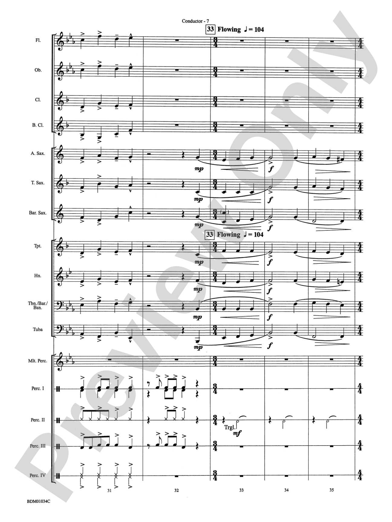 Christmas Bossa Nova: Concert Band Conductor Score & Parts