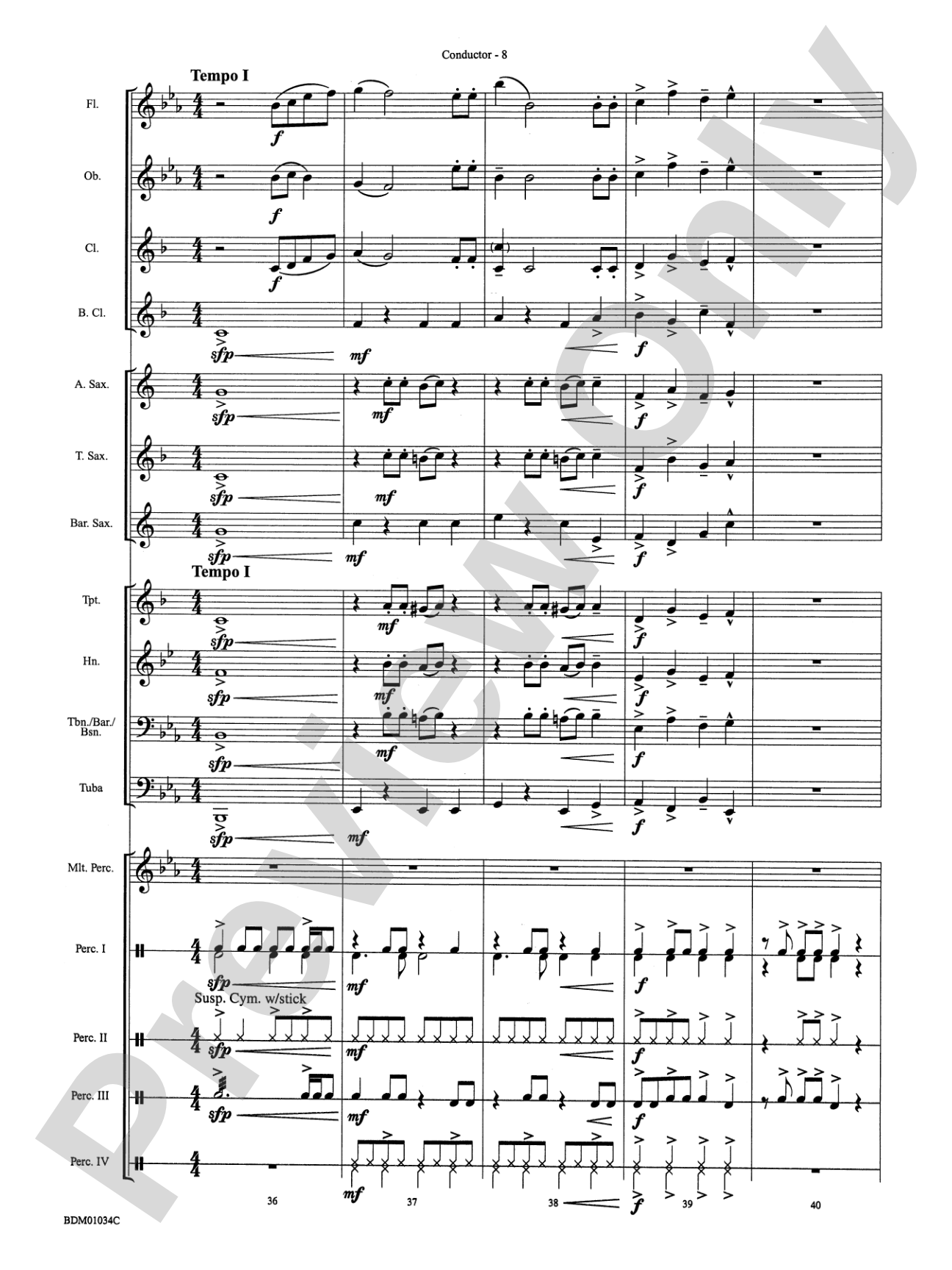 Christmas Bossa Nova: Concert Band Conductor Score & Parts