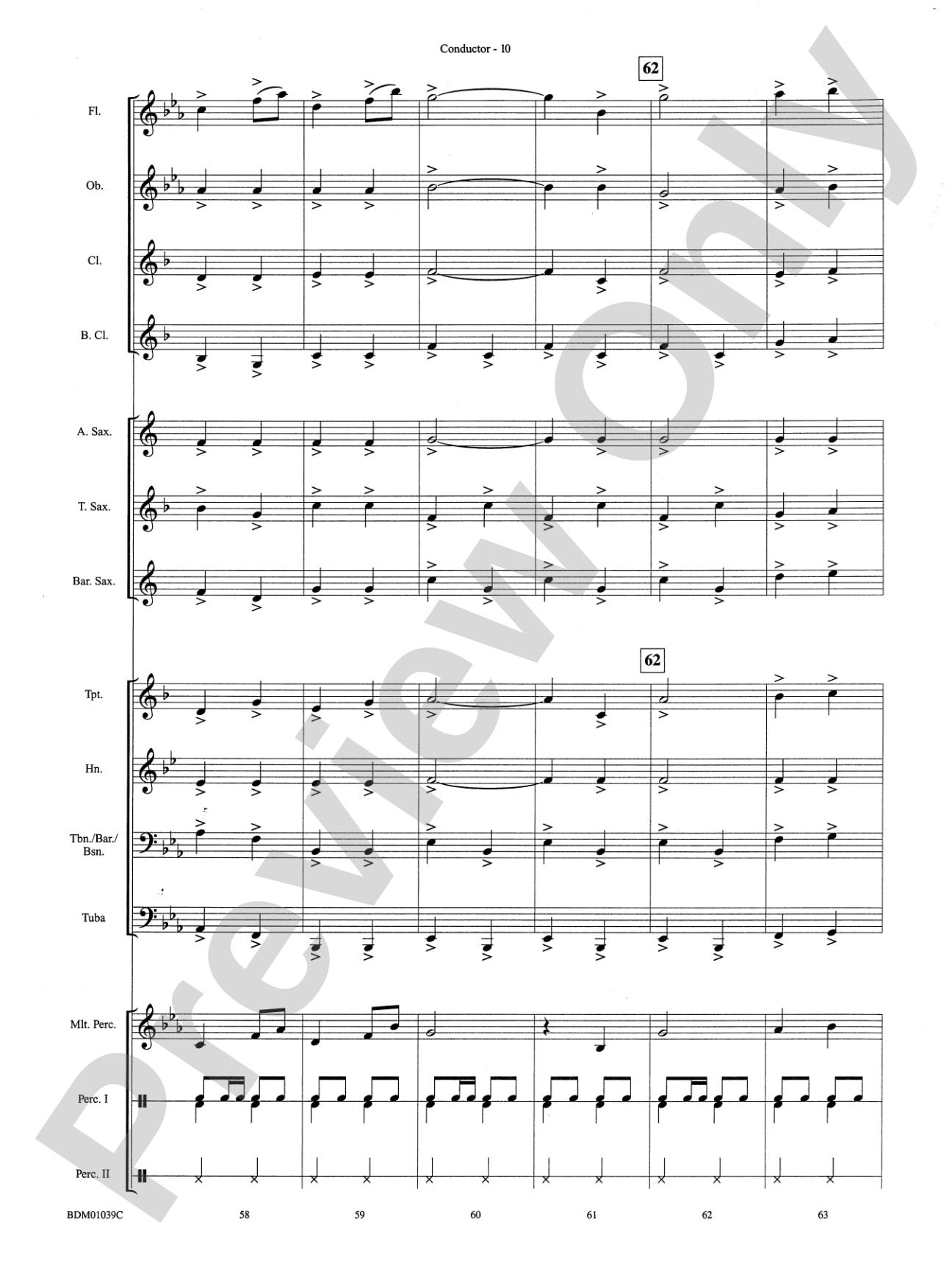 The Thunderer: Concert Band Conductor Score & Parts