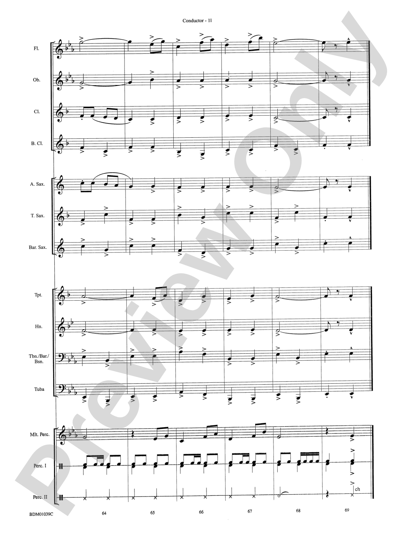 The Thunderer: Concert Band Conductor Score & Parts