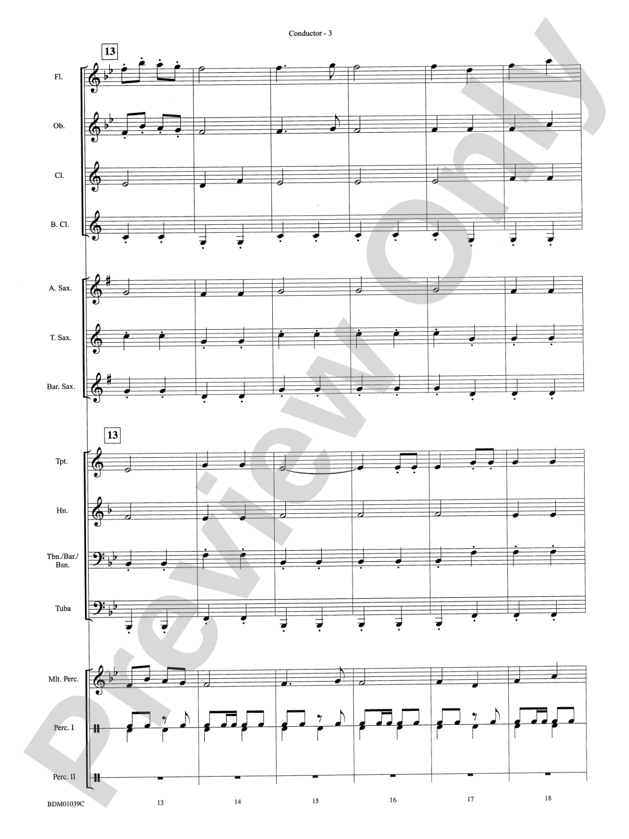 The Thunderer: Concert Band Conductor Score & Parts