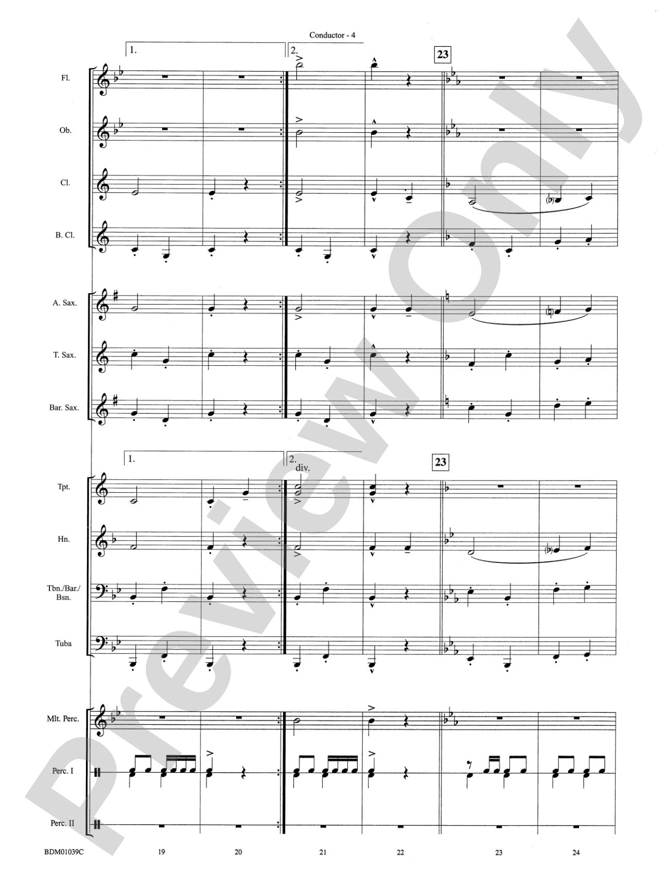 The Thunderer: Concert Band Conductor Score & Parts