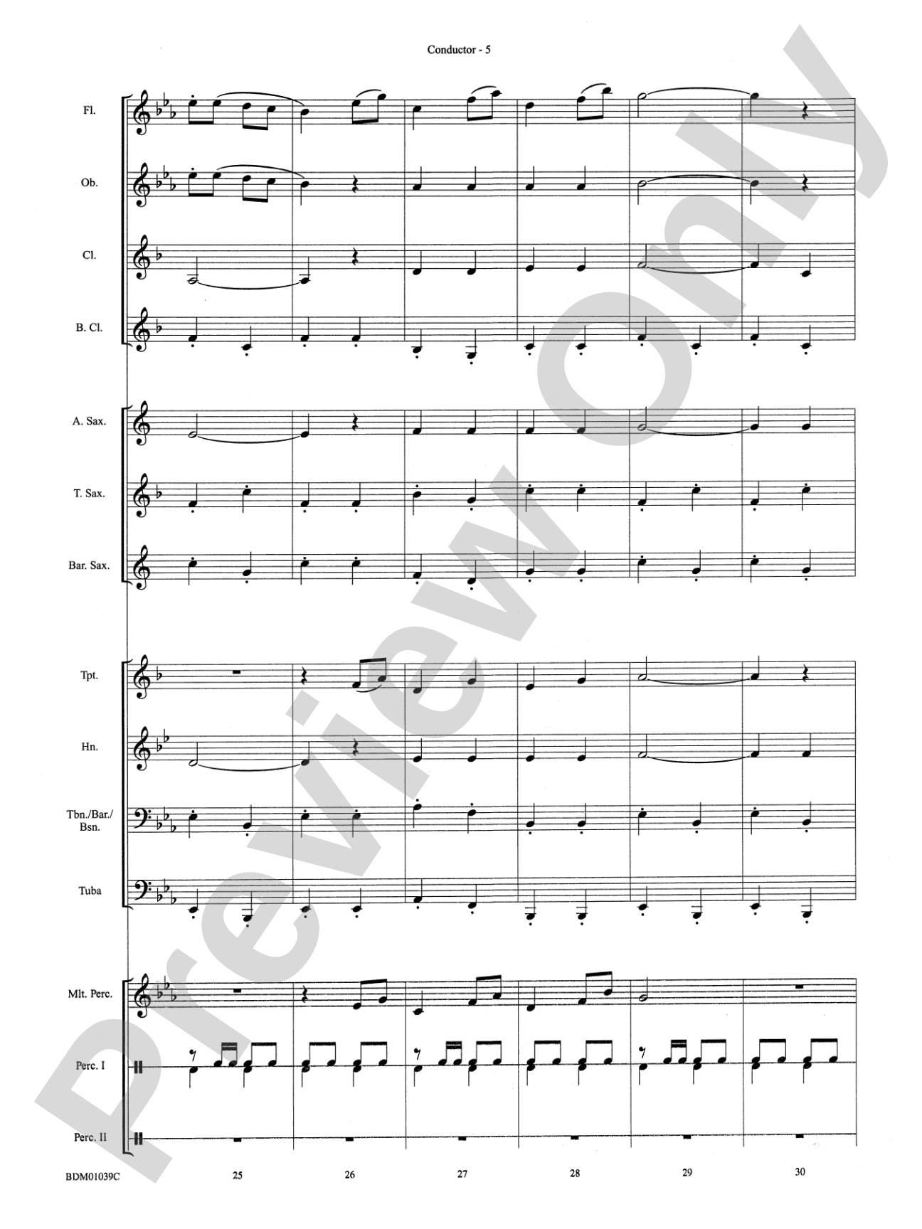 The Thunderer: Concert Band Conductor Score & Parts