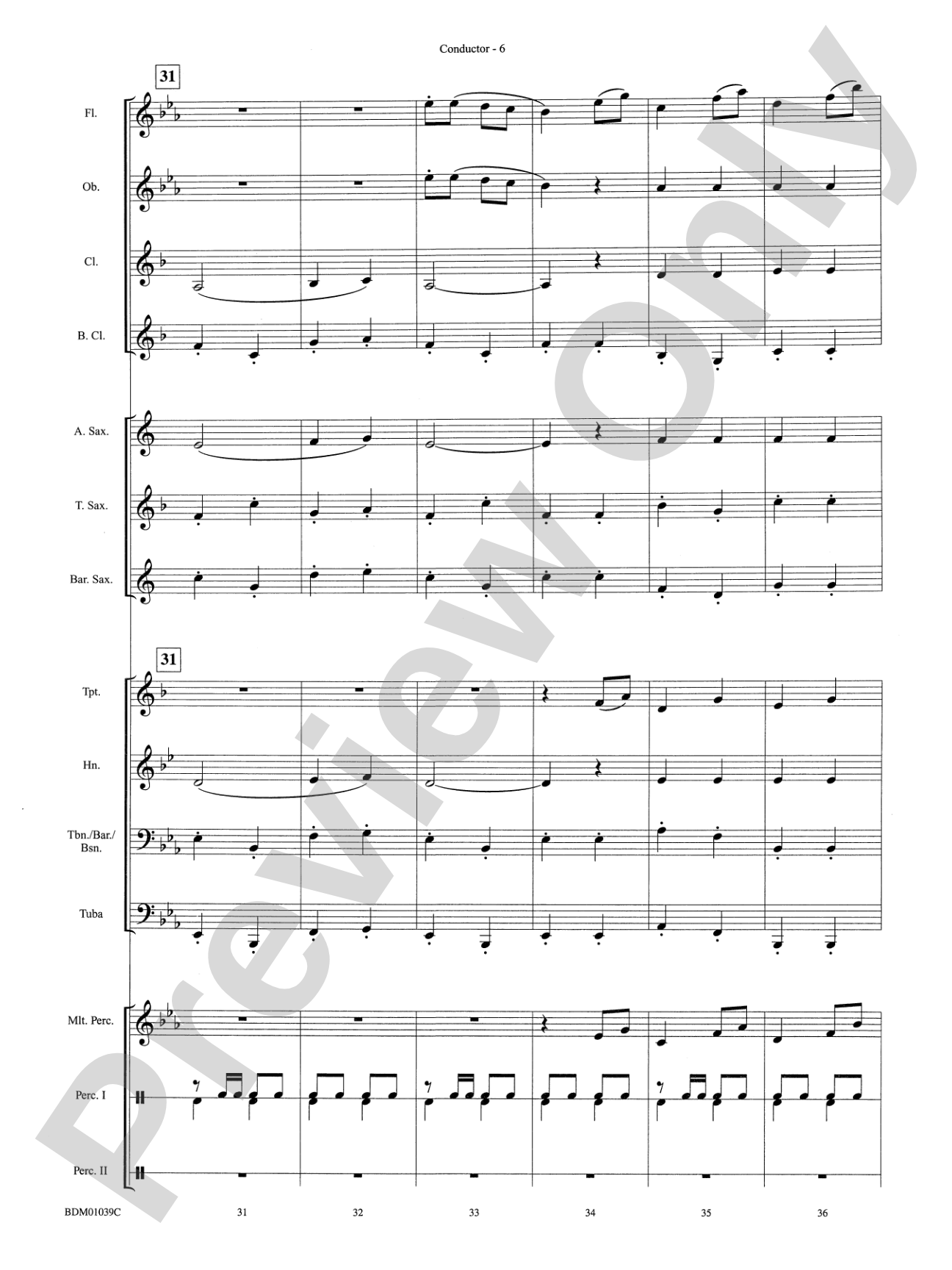 The Thunderer: Concert Band Conductor Score & Parts