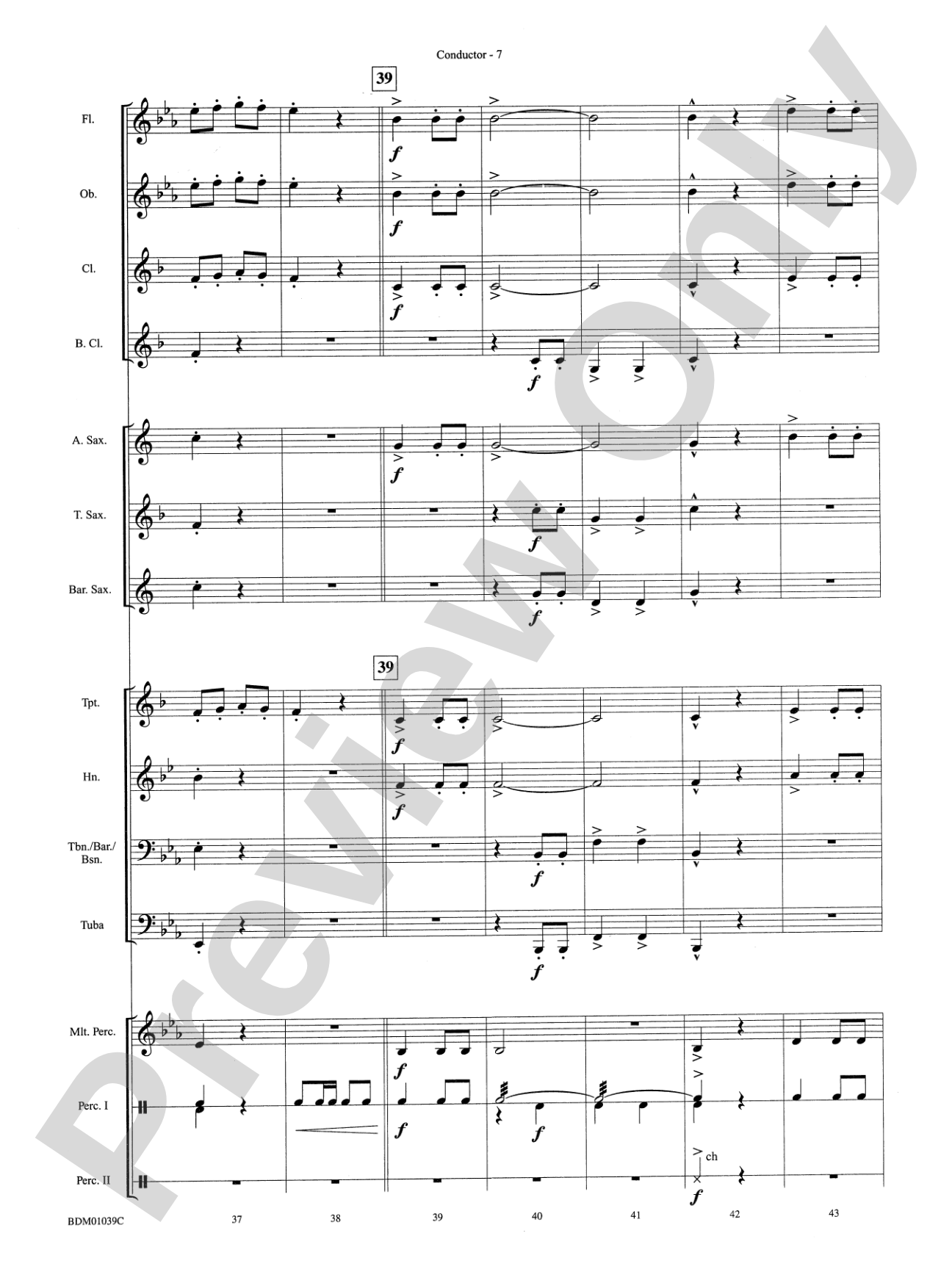 The Thunderer: Concert Band Conductor Score & Parts