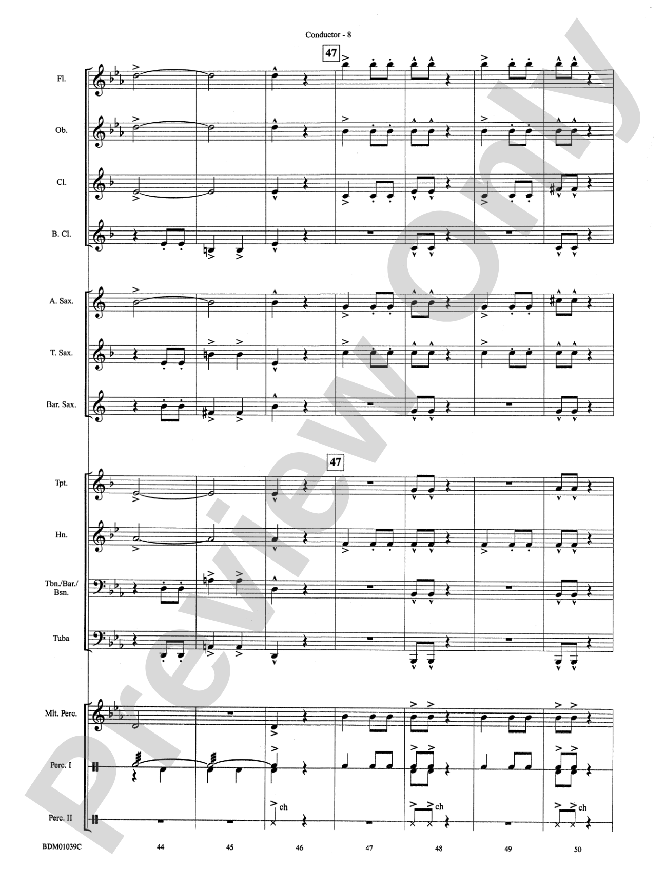 The Thunderer: Concert Band Conductor Score & Parts