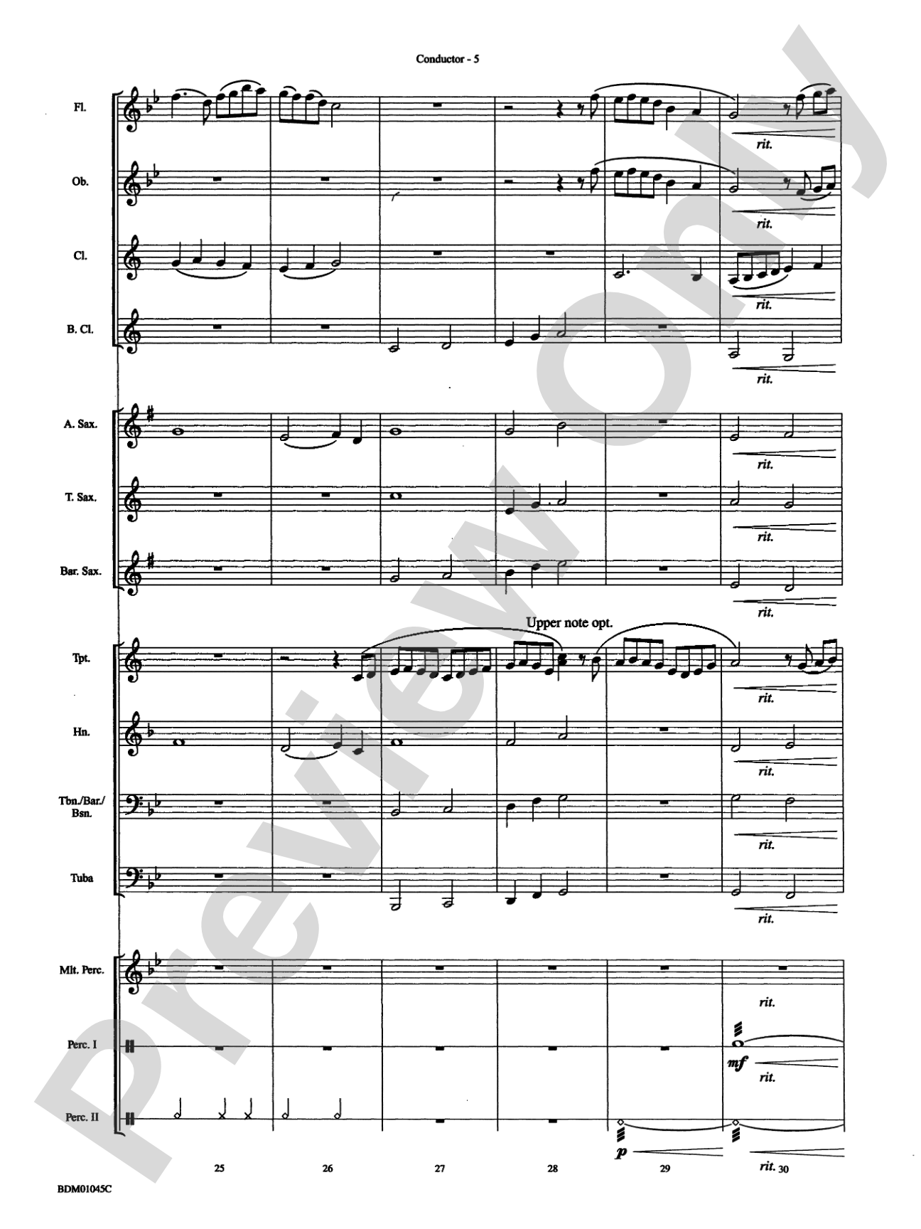 Ayrshire Portrait: Concert Band Conductor Score & Parts