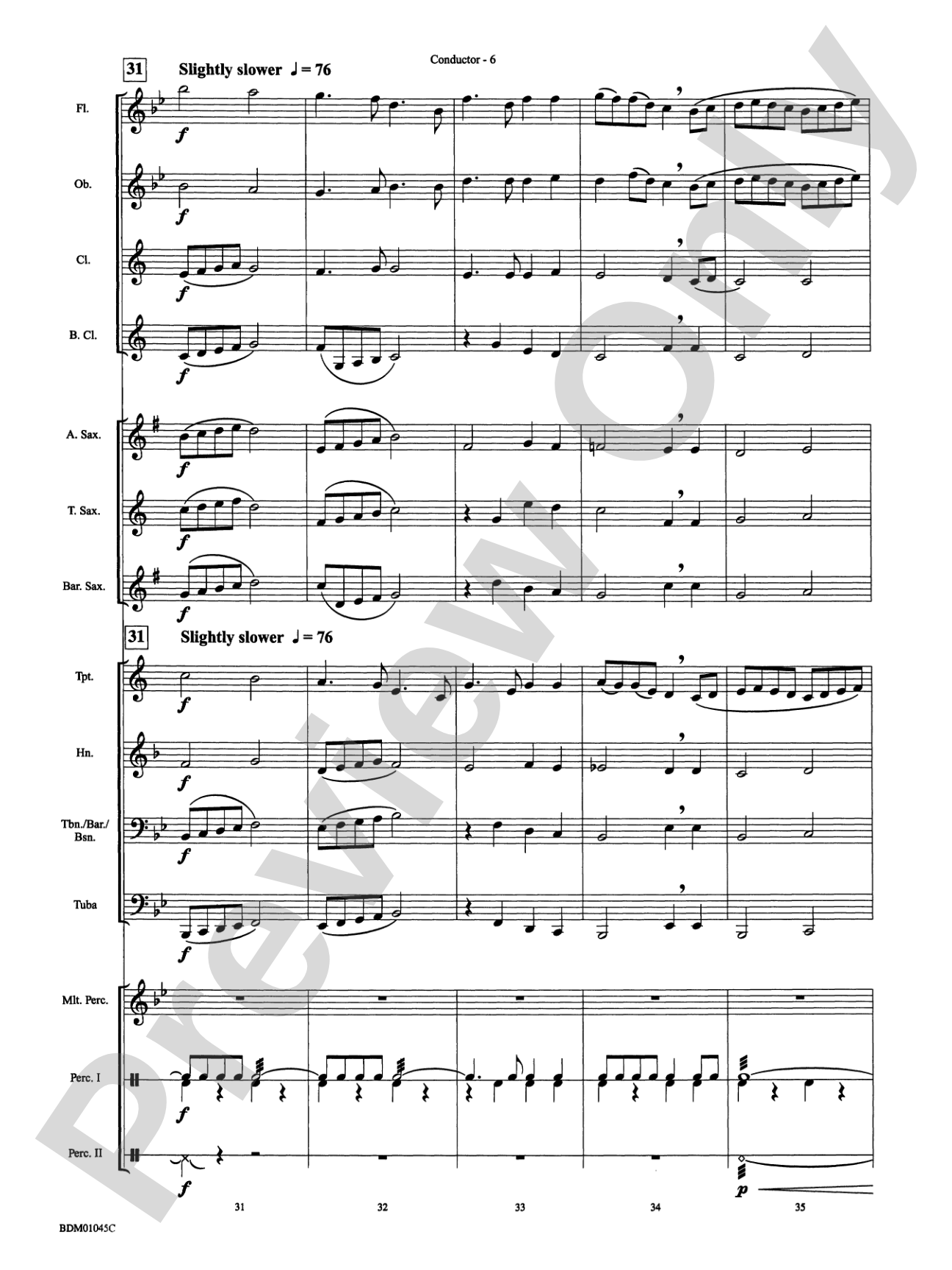 Ayrshire Portrait: Concert Band Conductor Score & Parts