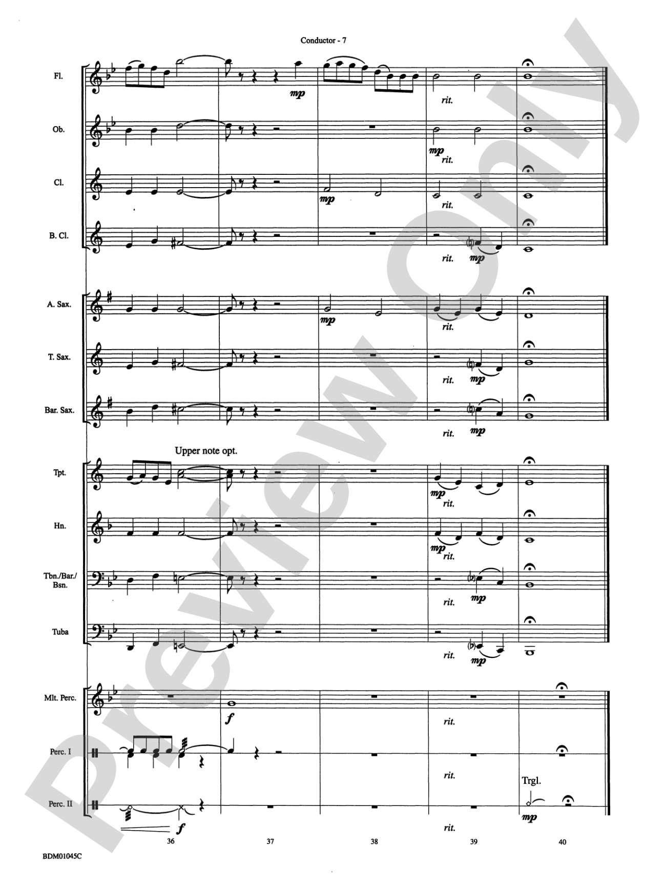 Ayrshire Portrait: Concert Band Conductor Score & Parts