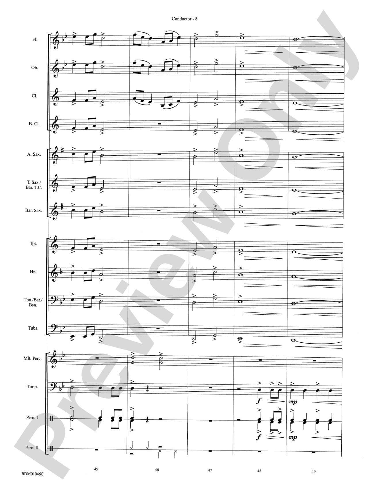 Taiko!: Concert Band Conductor Score & Parts