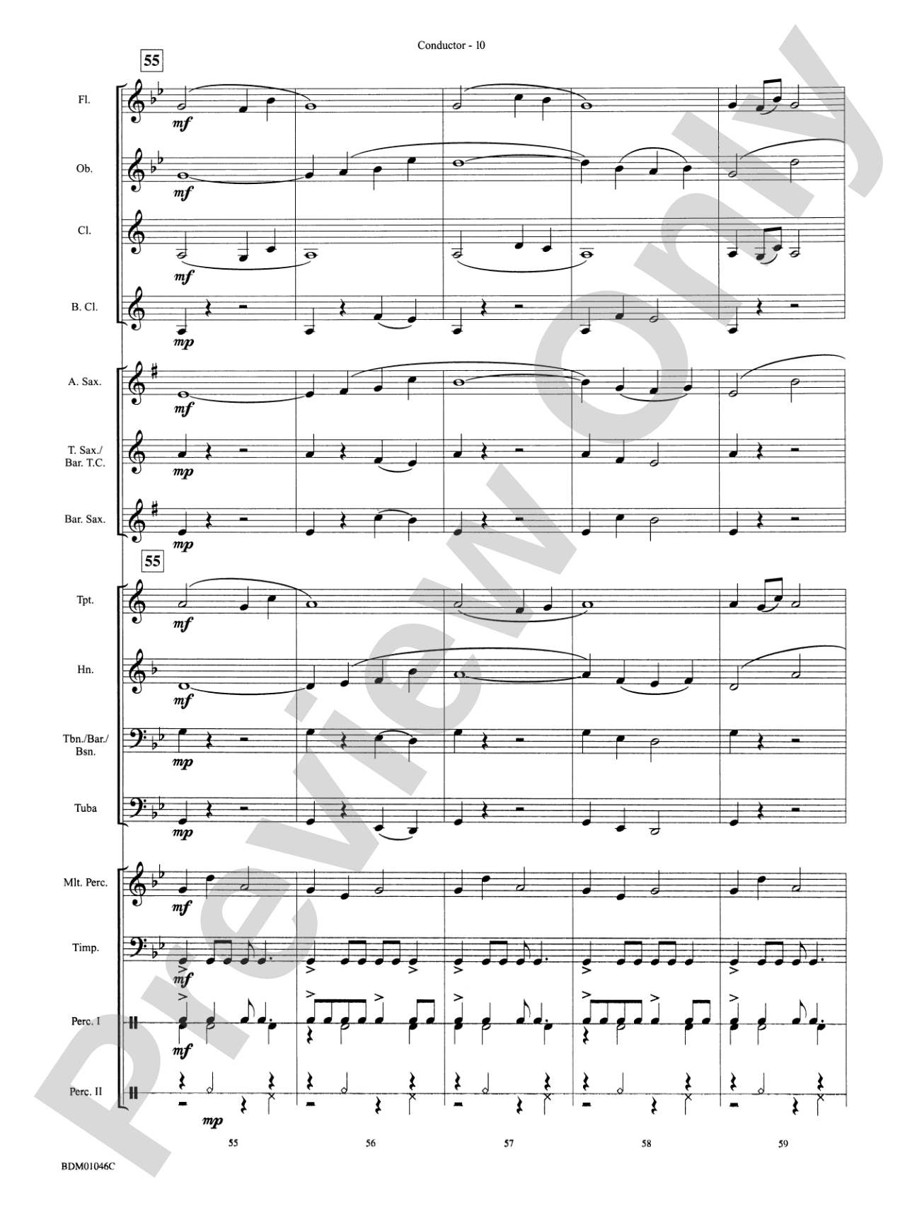 Taiko!: Concert Band Conductor Score & Parts