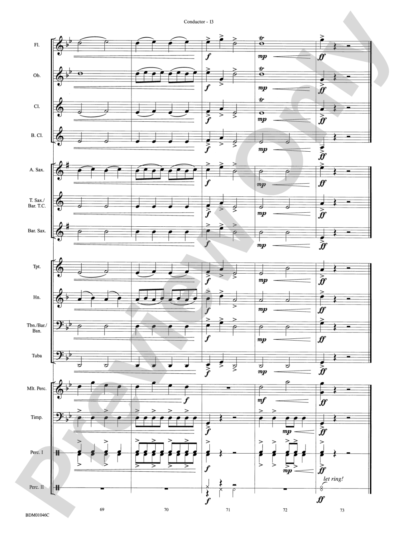 Taiko!: Concert Band Conductor Score & Parts