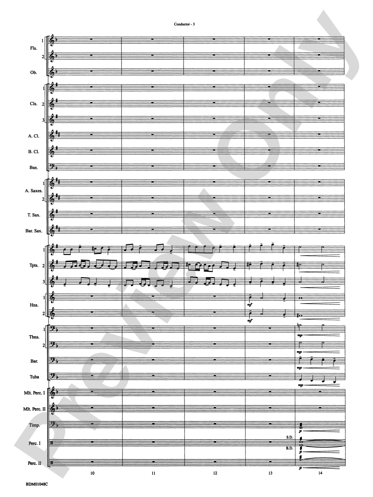 On This Day Earth Shall Ring (Holst Winter Suite, Mvt. I): Concert Band Conductor Score & Parts