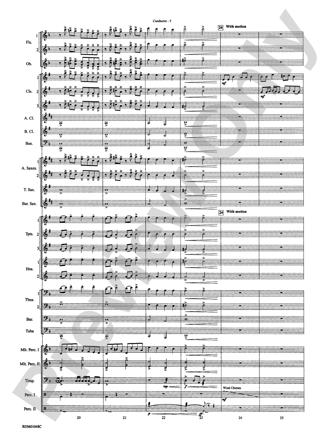 On This Day Earth Shall Ring (Holst Winter Suite, Mvt. I): Concert Band Conductor Score & Parts