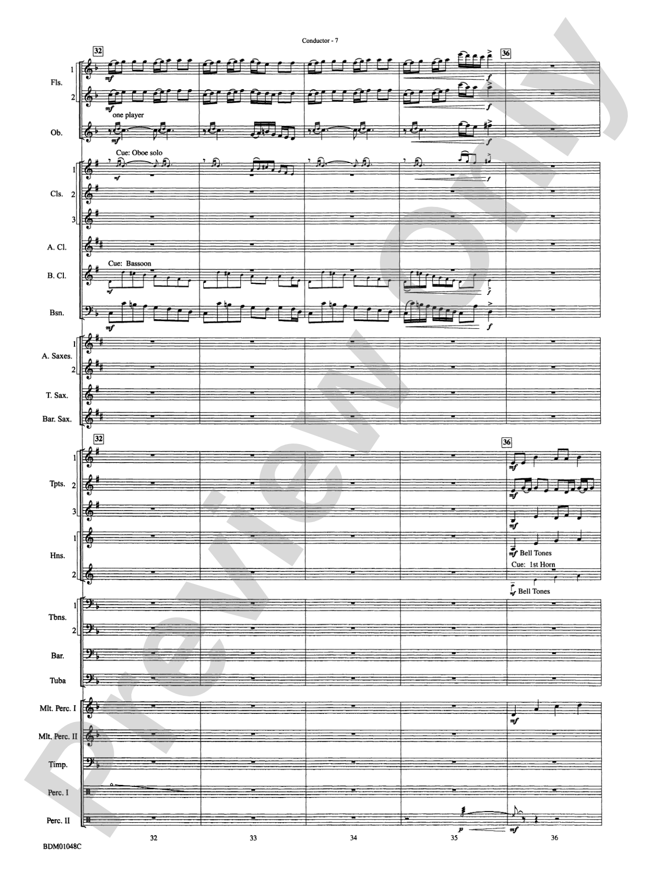 On This Day Earth Shall Ring (Holst Winter Suite, Mvt. I): Concert Band Conductor Score & Parts