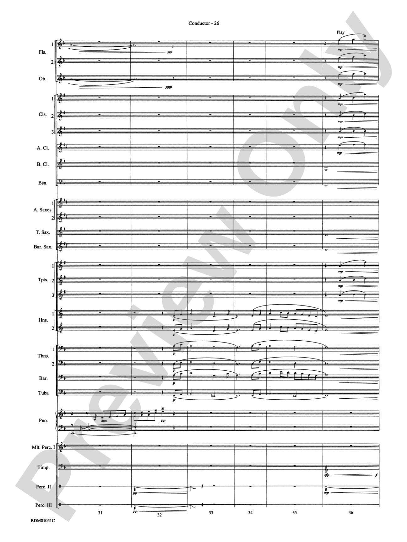 Royal Canadian Sketches: Concert Band Conductor Score & Parts