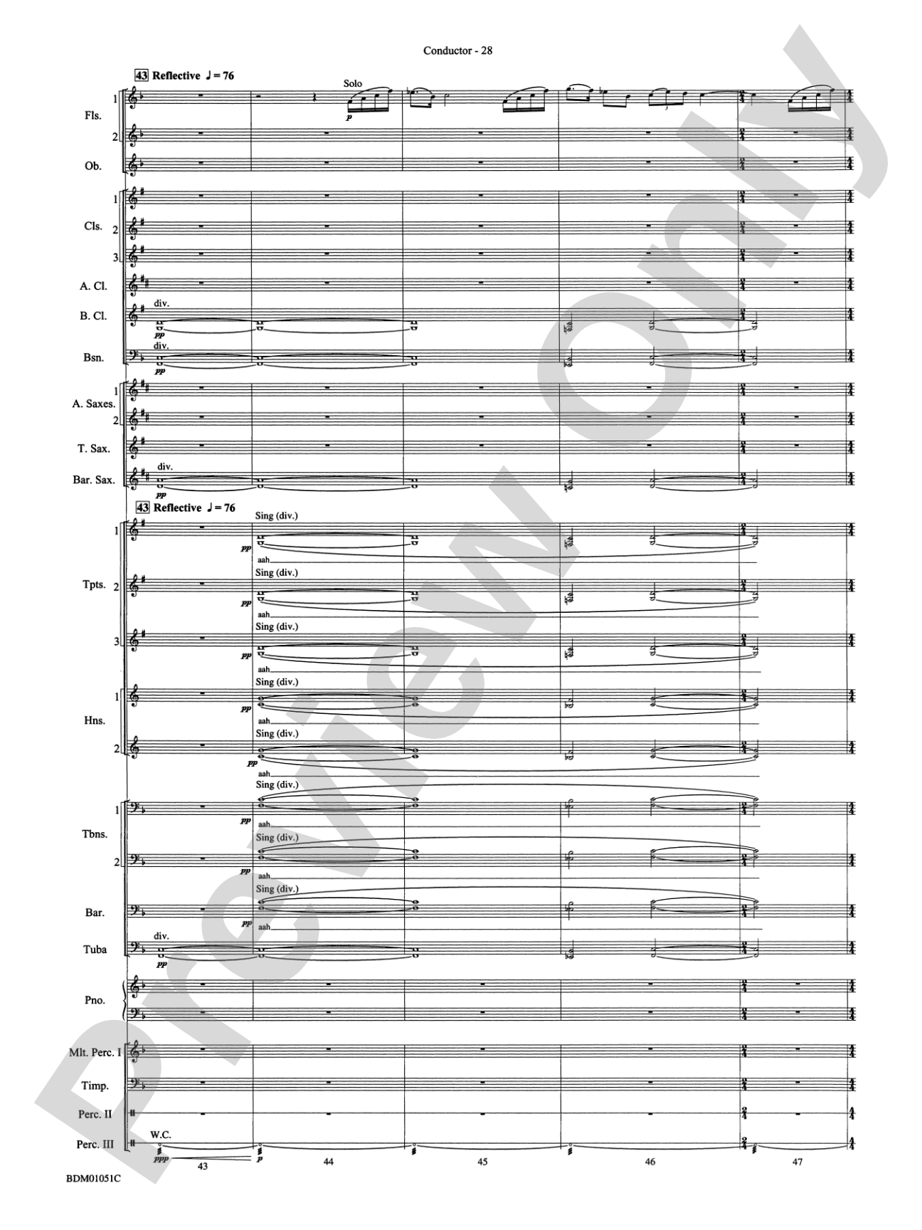 Royal Canadian Sketches: Concert Band Conductor Score & Parts