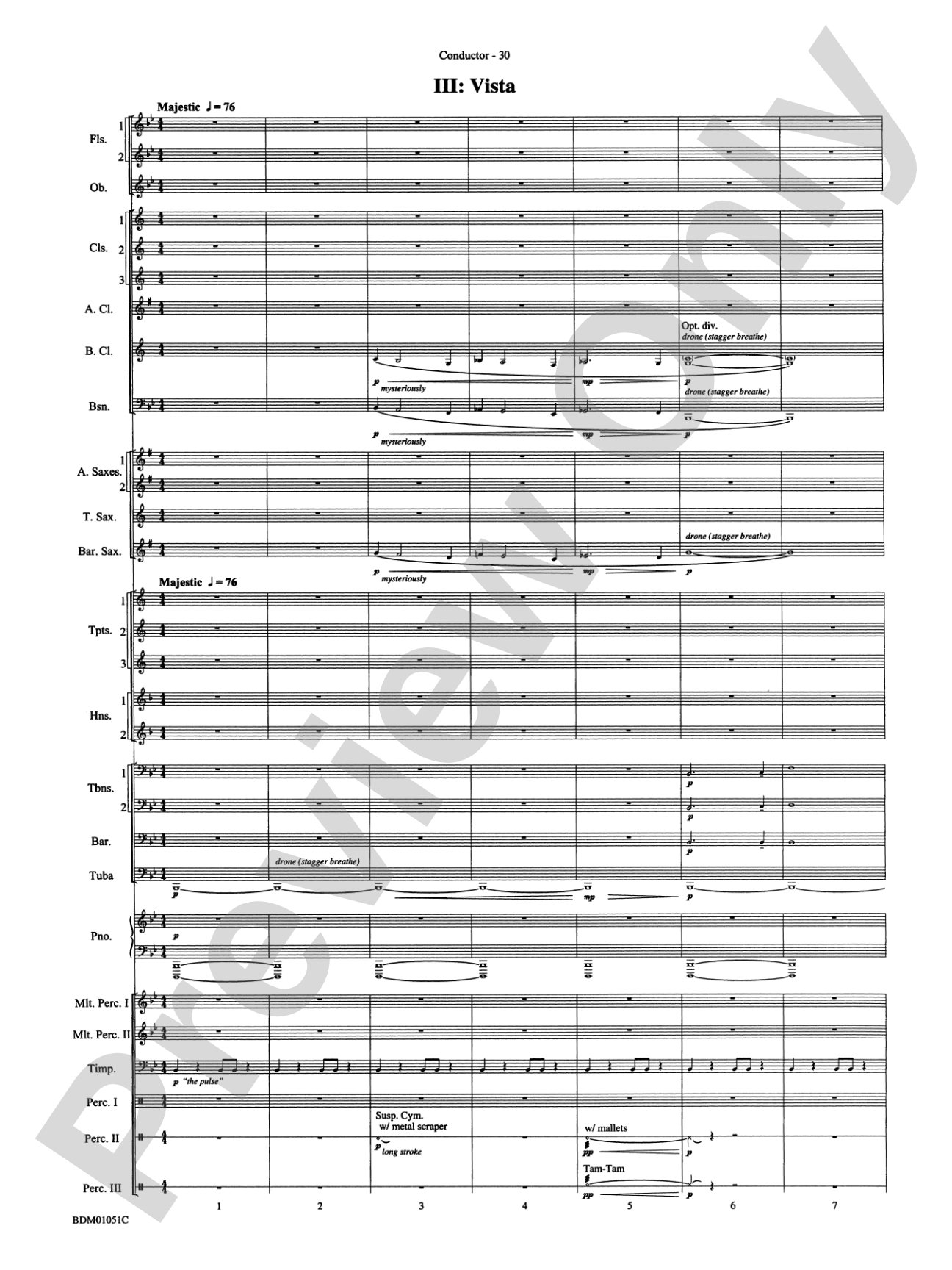 Royal Canadian Sketches: Concert Band Conductor Score & Parts