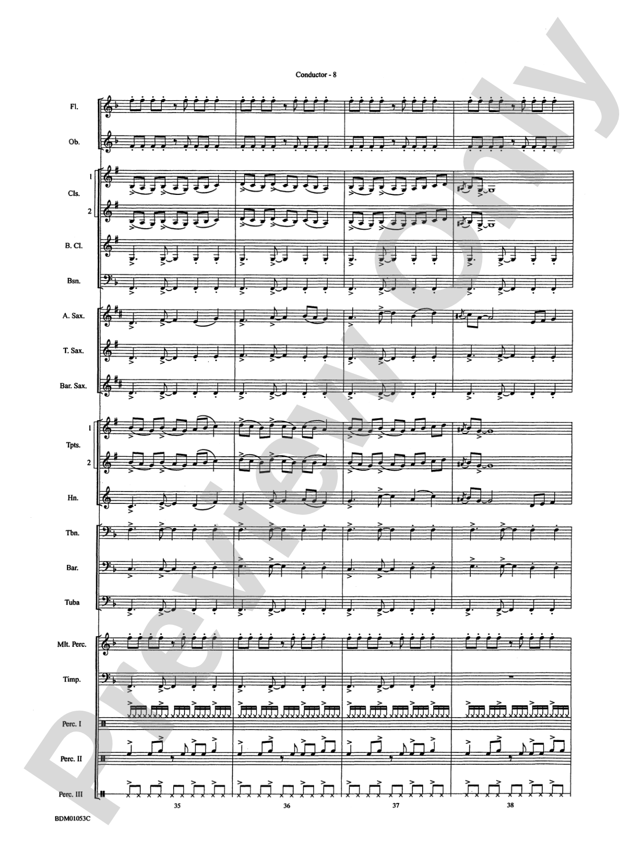 Ashford Celebration: Concert Band Conductor Score & Parts