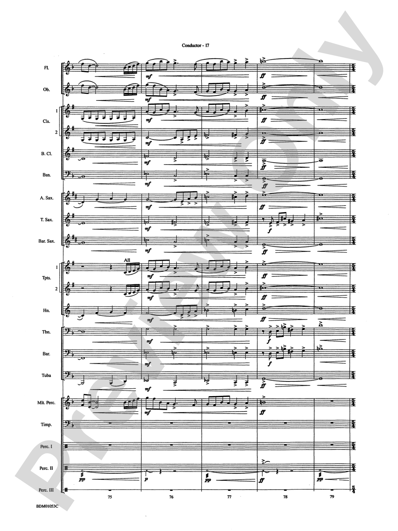 Ashford Celebration: Concert Band Conductor Score & Parts