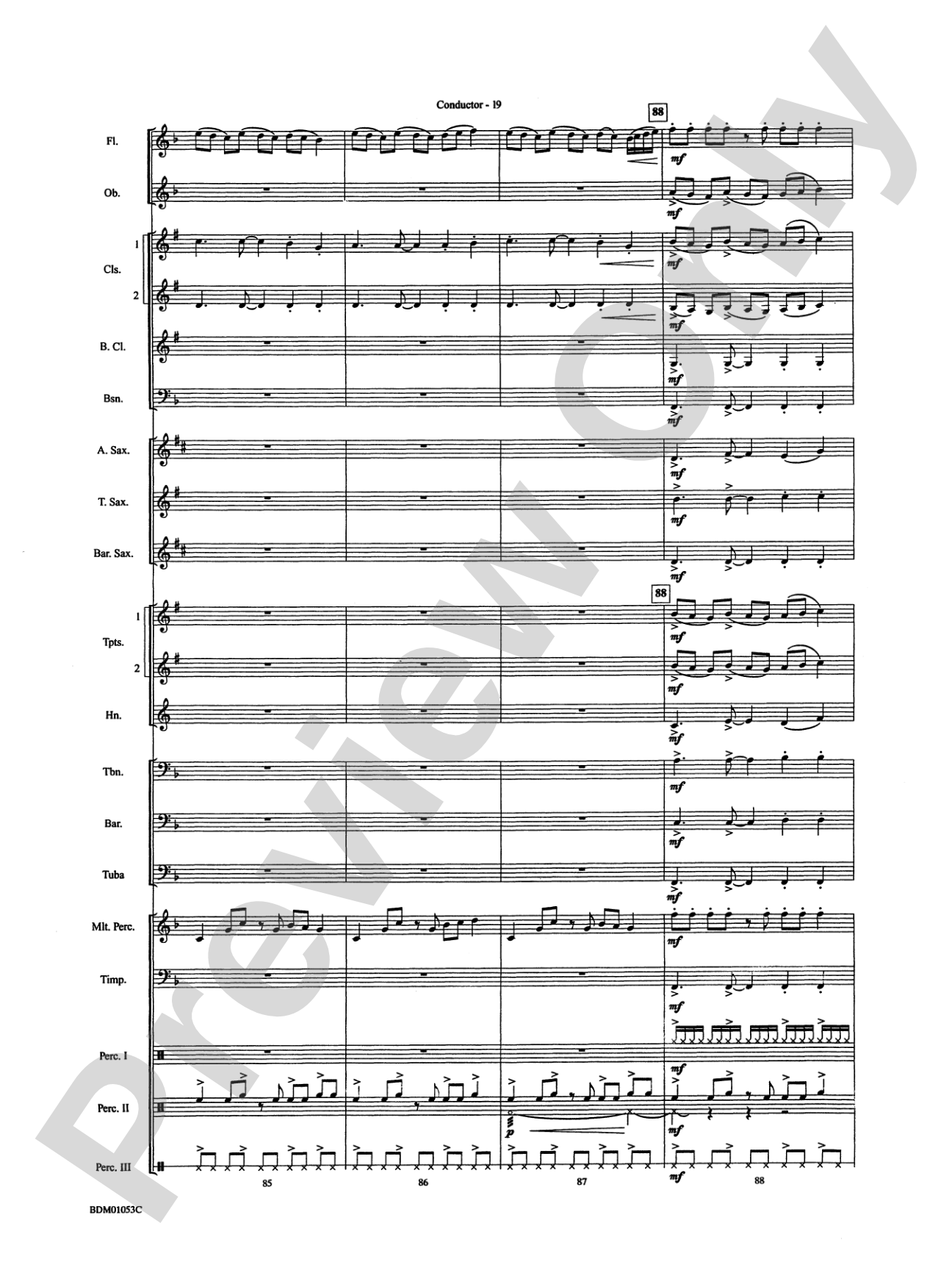 Ashford Celebration: Concert Band Conductor Score & Parts