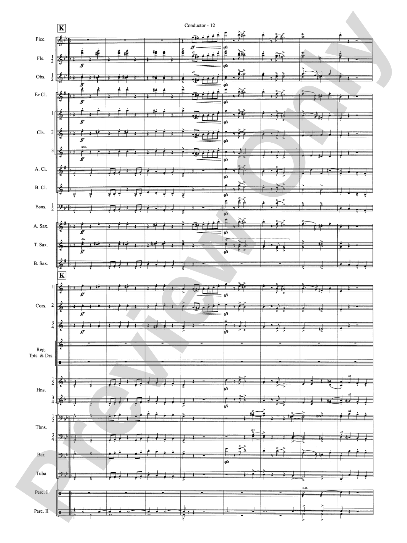 The Gallant Seventh: Concert Band Conductor Score & Parts