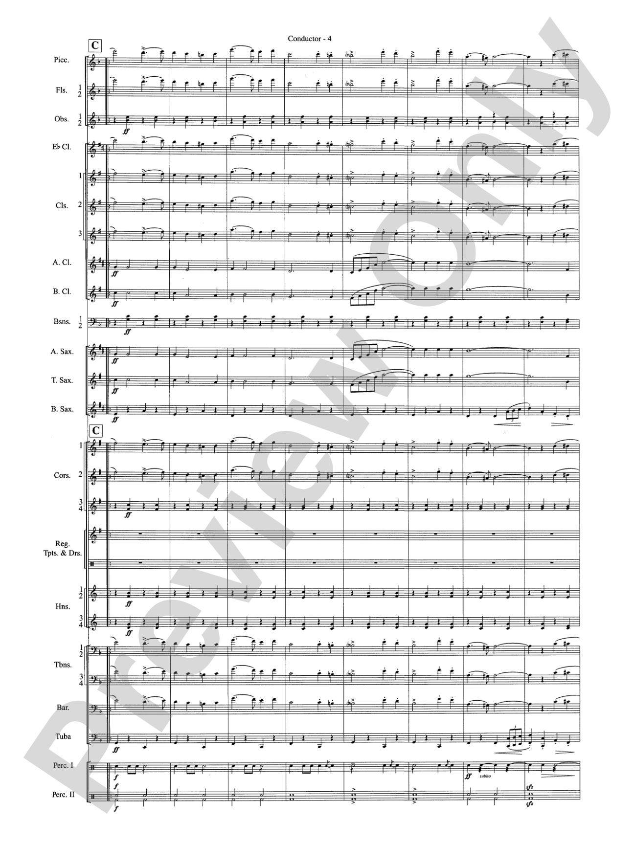 The Gallant Seventh: Concert Band Conductor Score & Parts