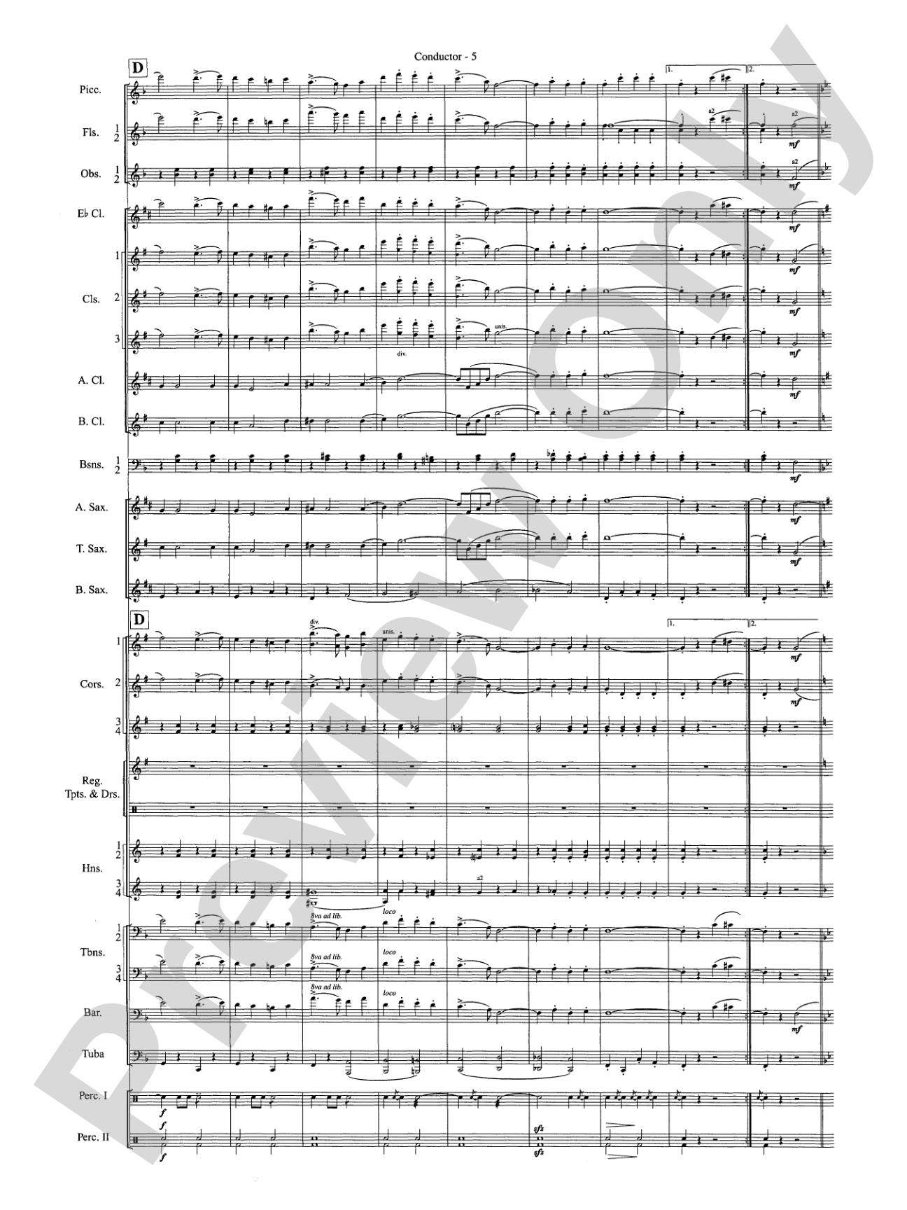 The Gallant Seventh: Concert Band Conductor Score & Parts