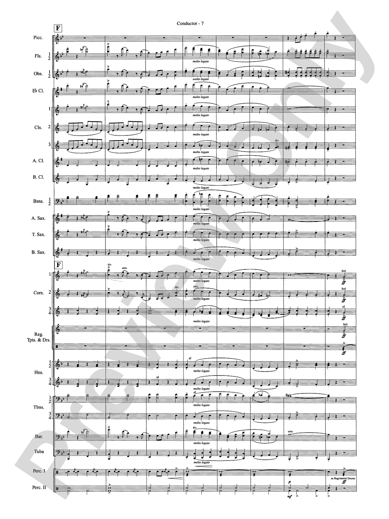 The Gallant Seventh: Concert Band Conductor Score & Parts