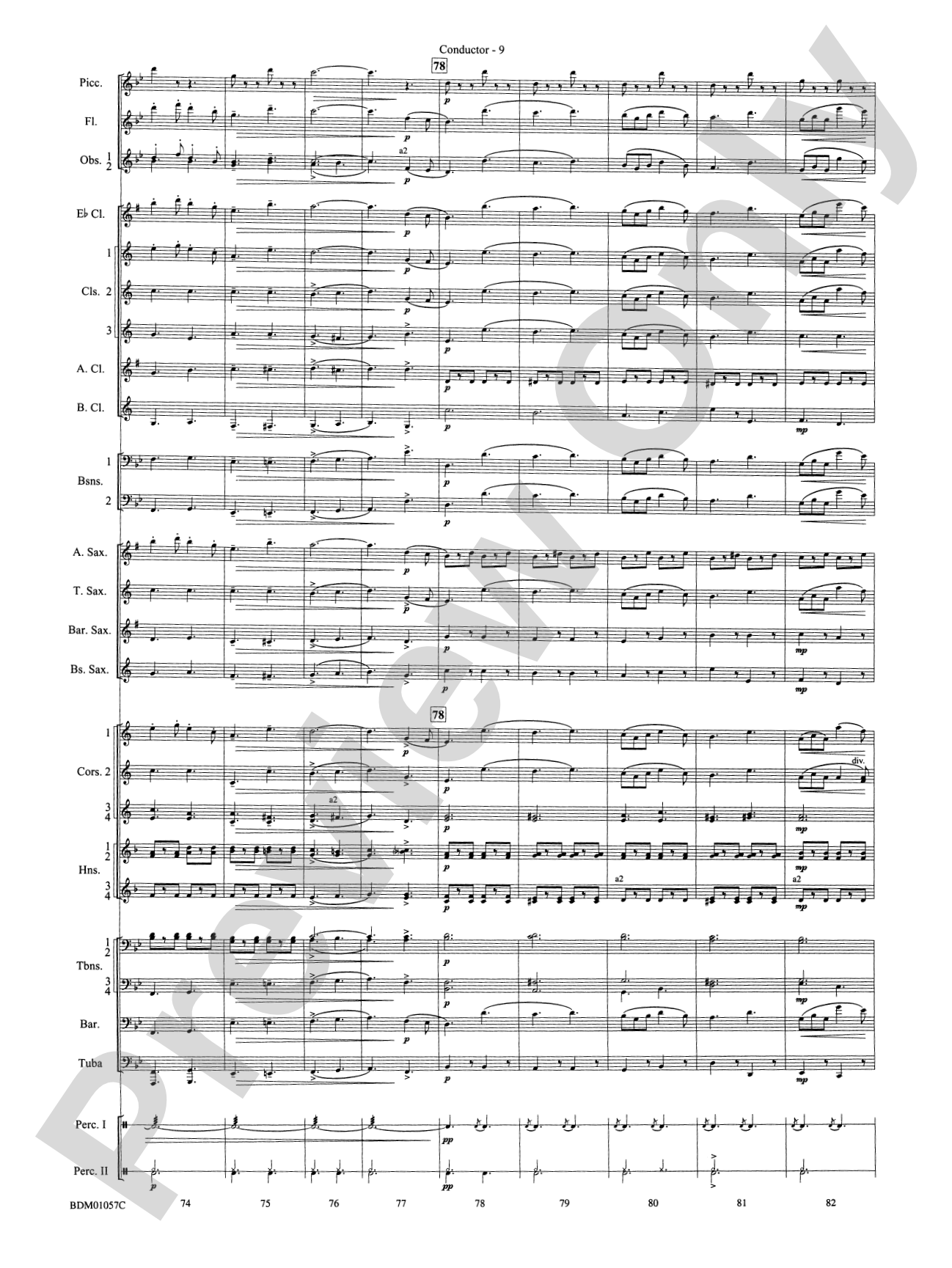 Black Horse Troop: Concert Band Conductor Score & Parts