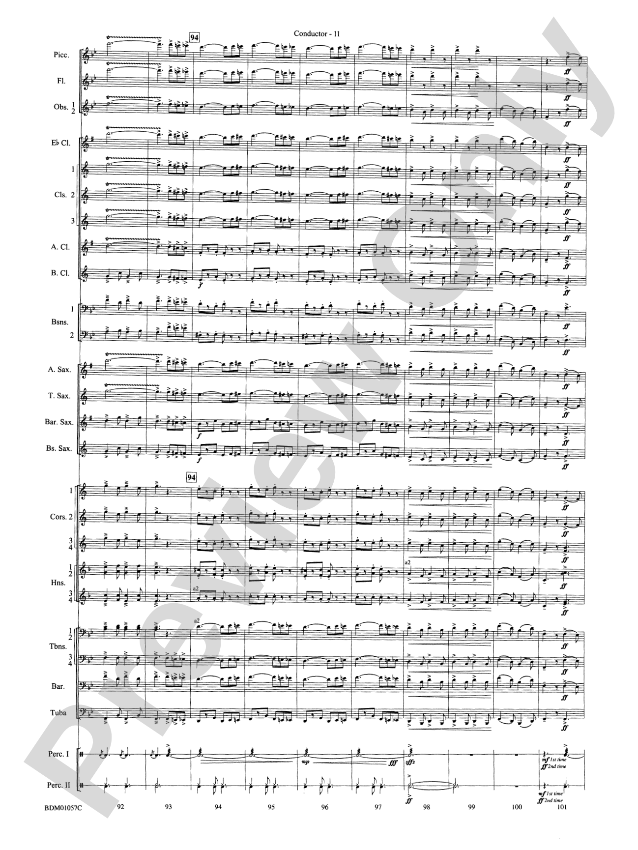 Black Horse Troop: Concert Band Conductor Score & Parts
