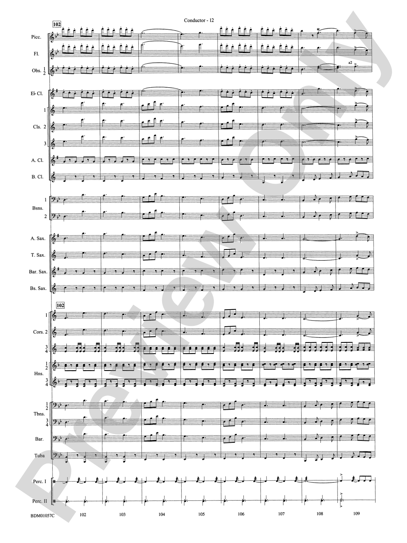 Black Horse Troop: Concert Band Conductor Score & Parts