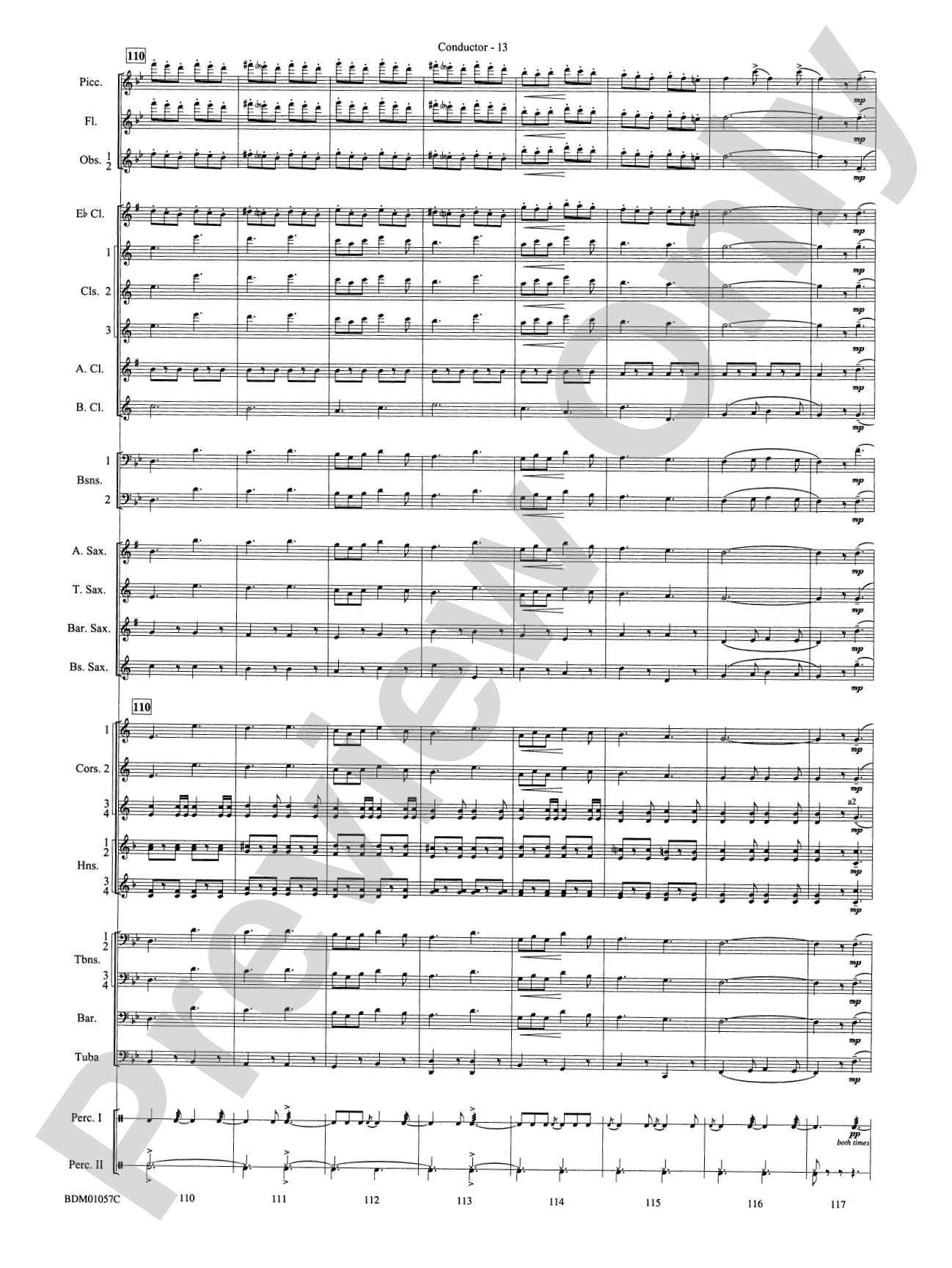 Black Horse Troop: Concert Band Conductor Score & Parts