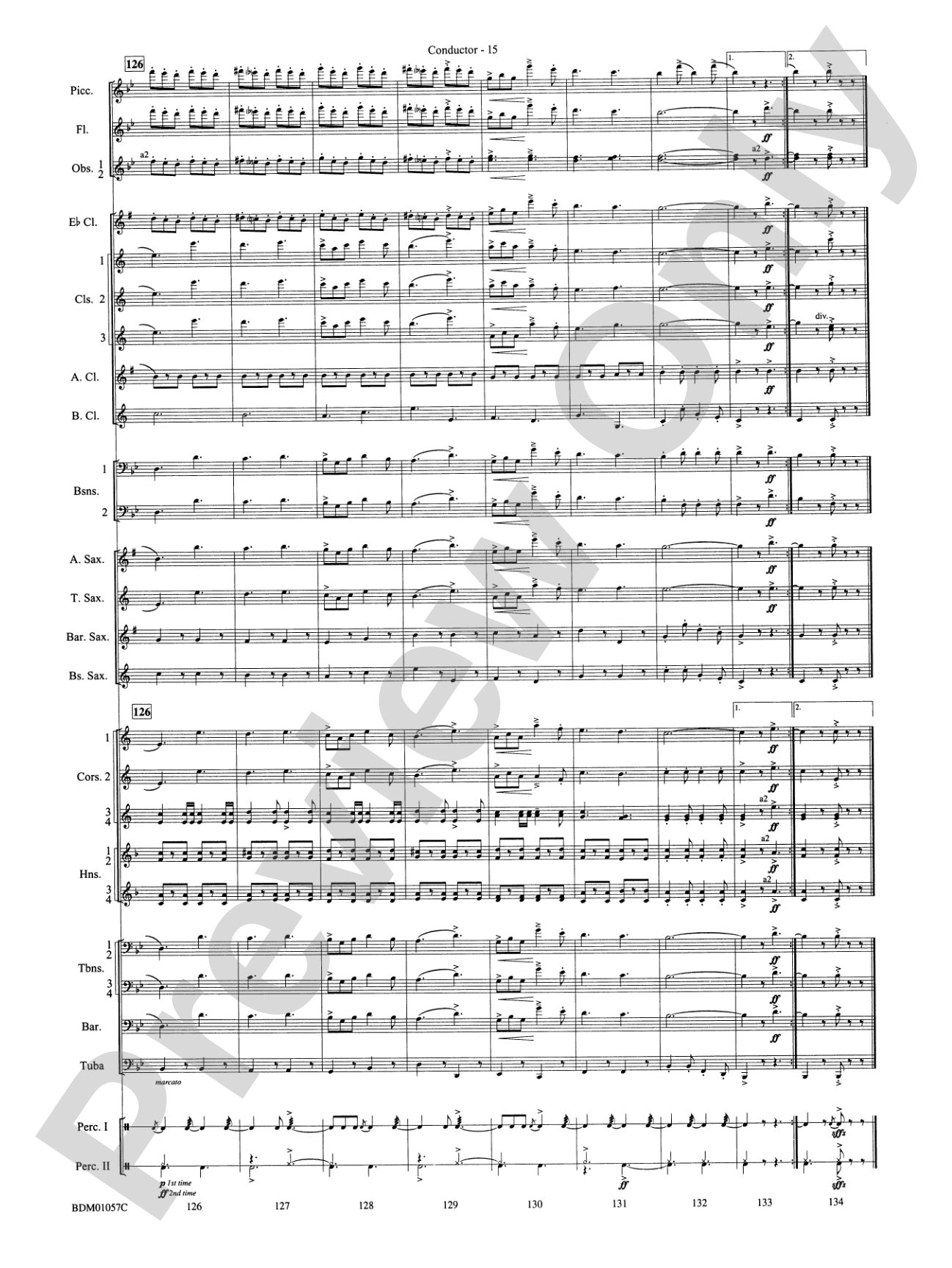 Black Horse Troop: Concert Band Conductor Score & Parts