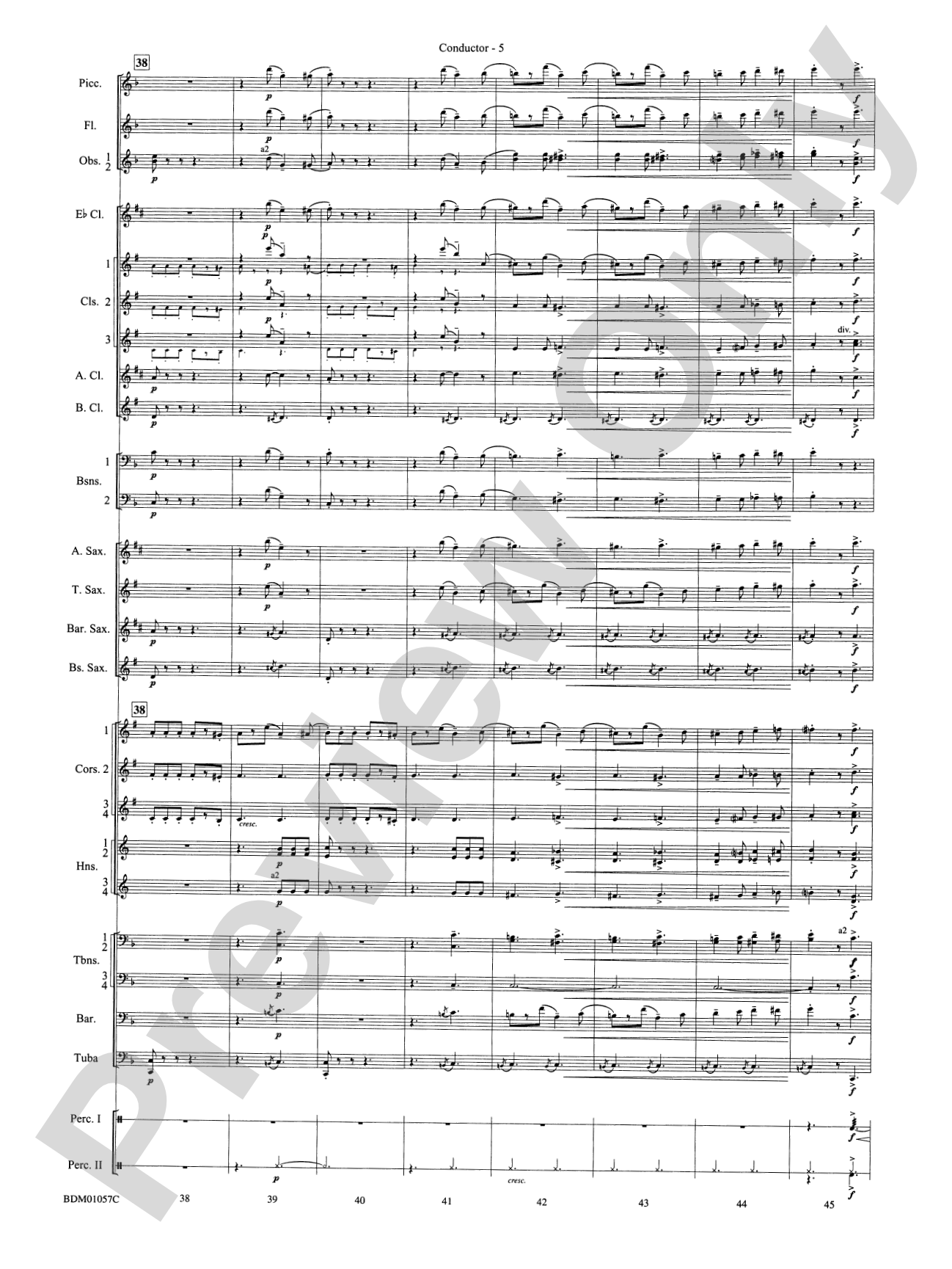Black Horse Troop: Concert Band Conductor Score & Parts