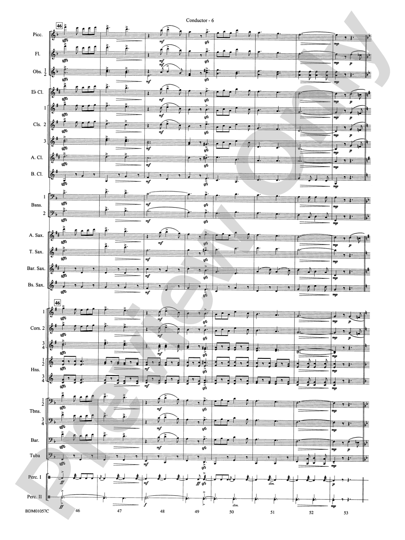 Black Horse Troop: Concert Band Conductor Score & Parts